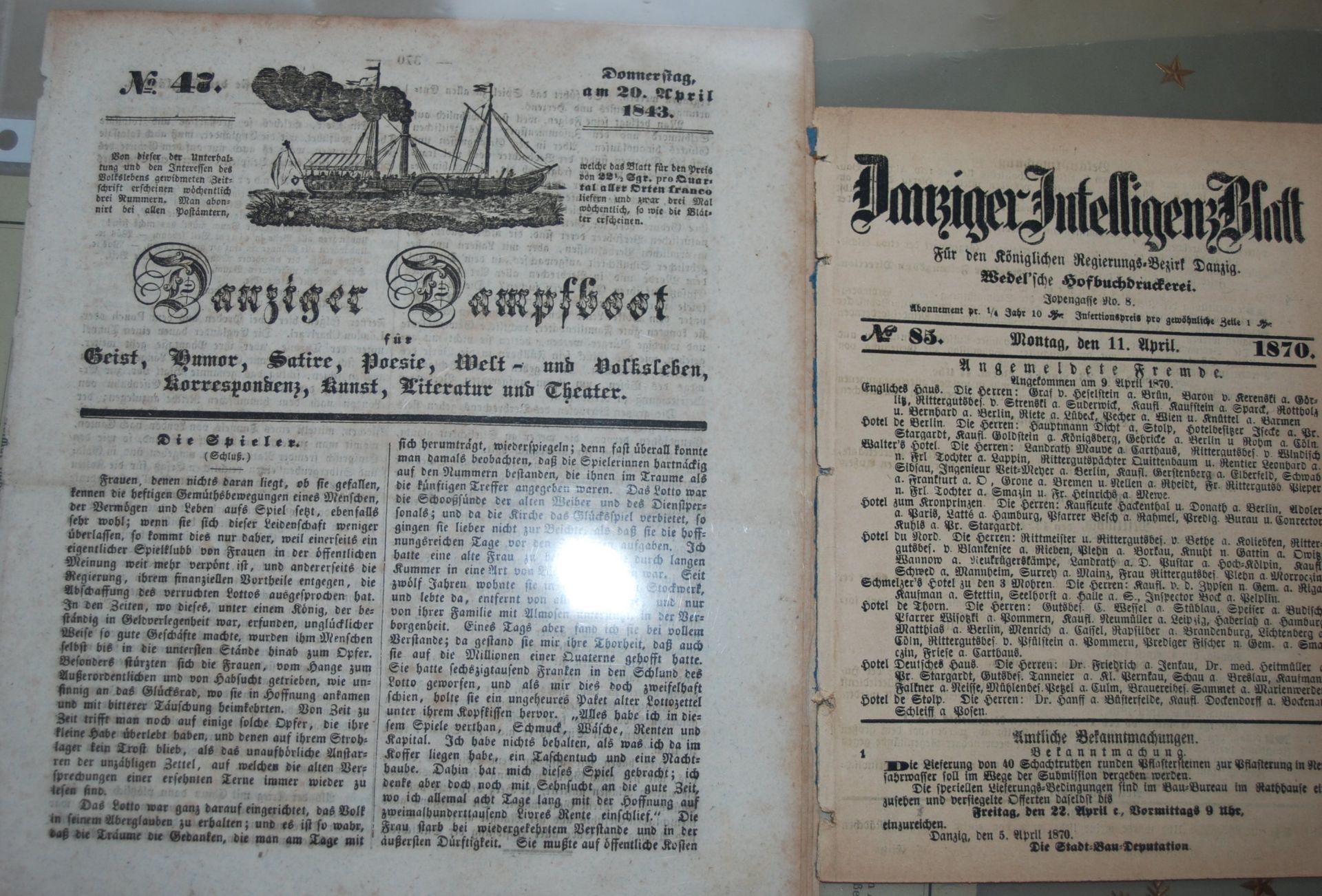 Lot Zeitschriften etc. alle Danzig betreffend, vom Danziger Dampfboot von 1843 bis ca. 1930, 12 - Bild 6 aus 9