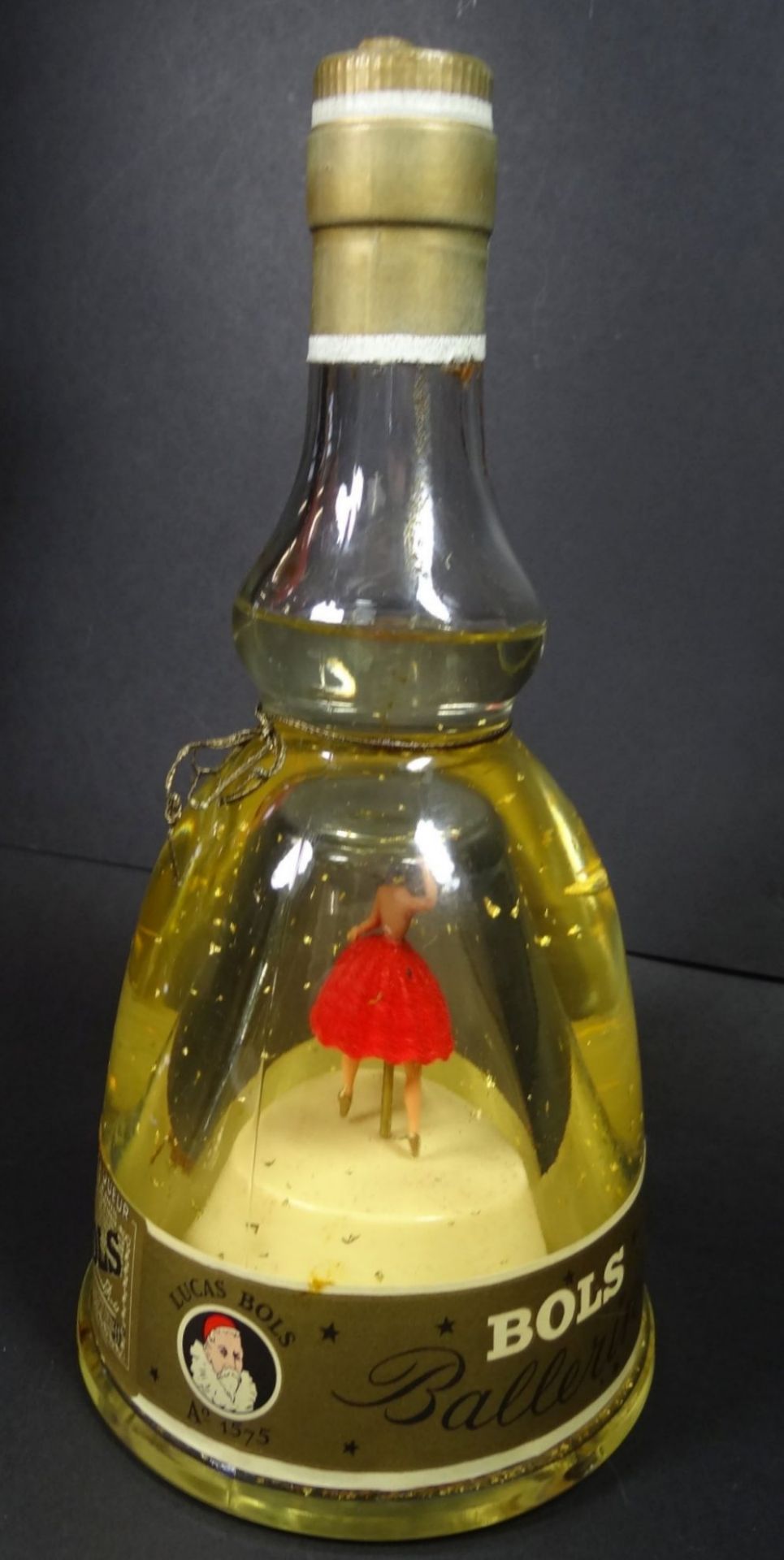 Bols Likör Flasche mit Ballerina und Spieluhr, orig. gefüllt, funktionstüchtig, gut erhalten, H-24 - Bild 4 aus 4