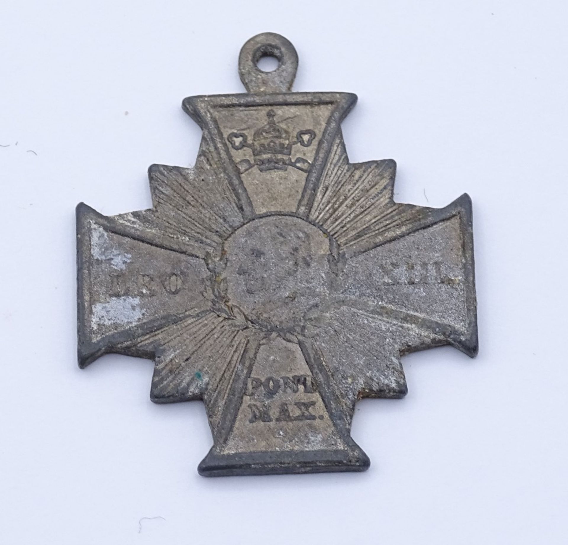 Kreuz/Medaille 1887 Vatikan - Vatican Leo XIII. (1878-1903) 50jähriges Priesterjubiläum 18 - Bild 2 aus 2