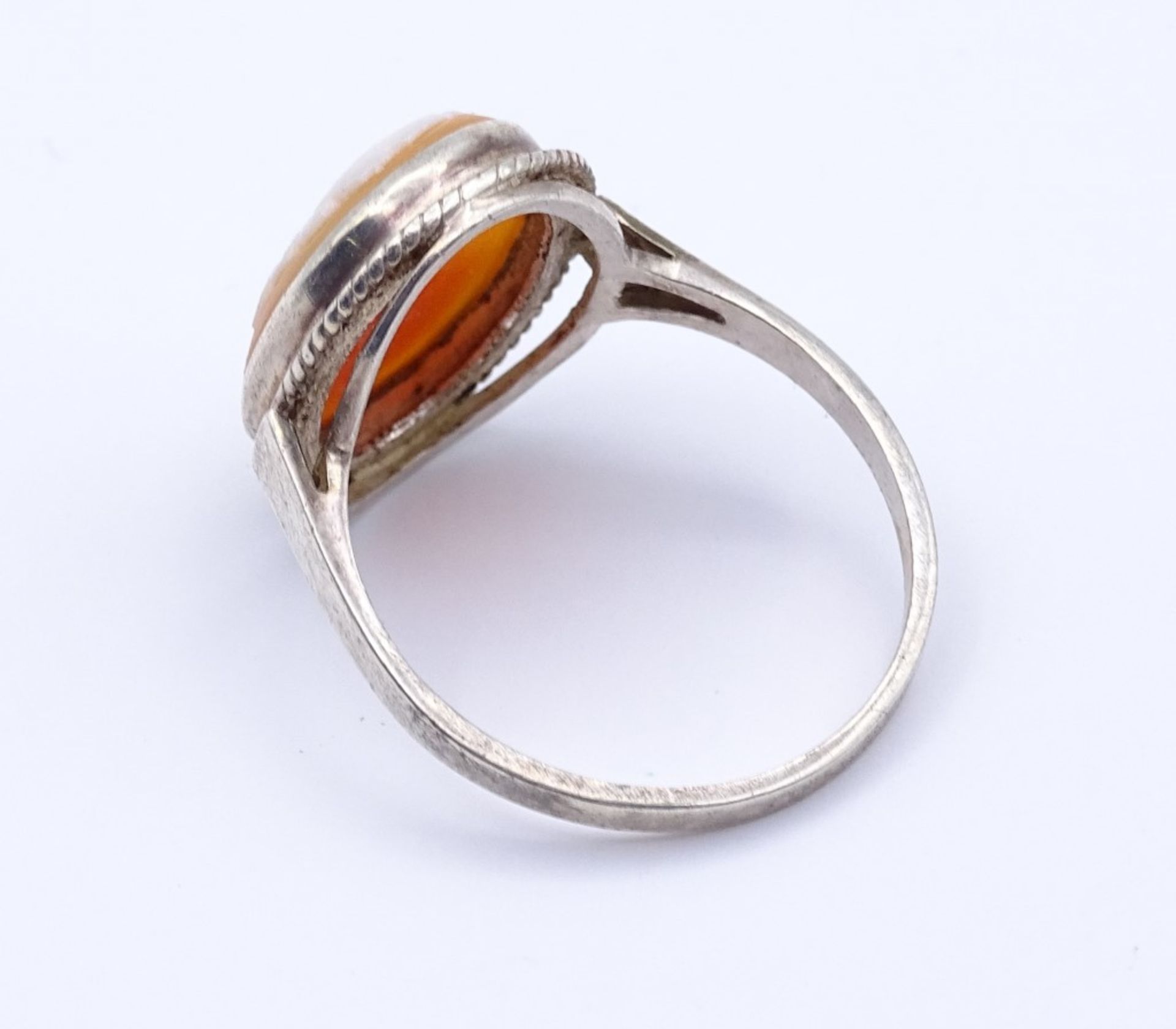800er Silber Ring mit einer Gemme,3,0gr., RG 59 - Bild 2 aus 2