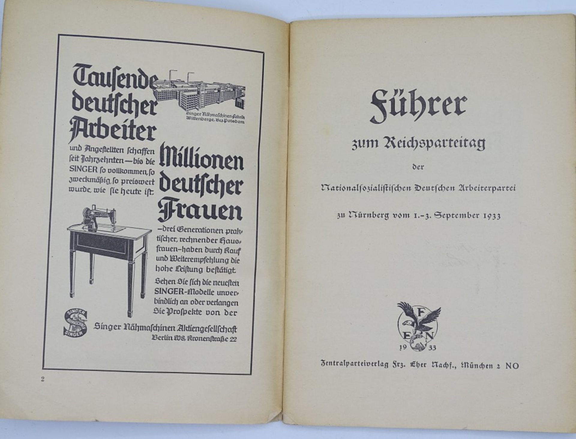 "Führer zum Reichsparteitag der N.S.D.A.P. in Nürnberg 193 - Bild 2 aus 10
