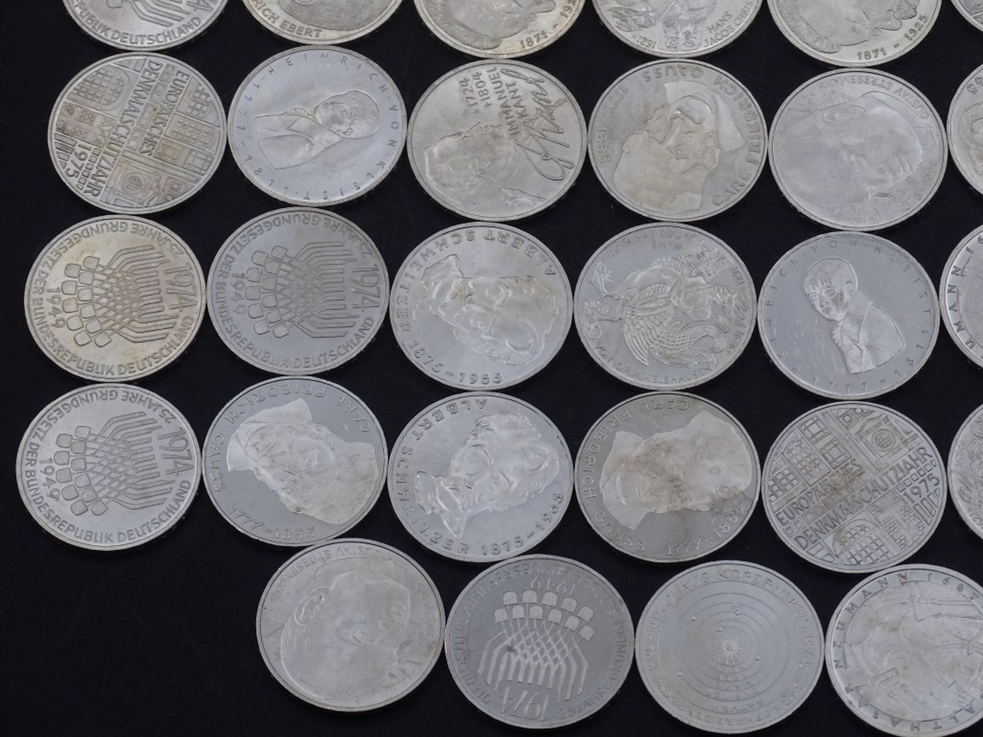 40x 5 DM Münzen,Silber,ges. 200 Deutsche Mar - Bild 7 aus 9