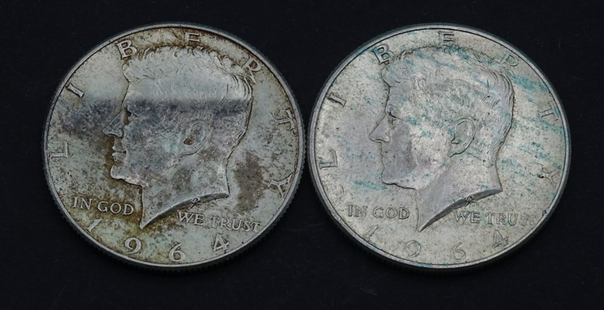 2x Half Dollar USA - 1964 - Silber - Bild 2 aus 2