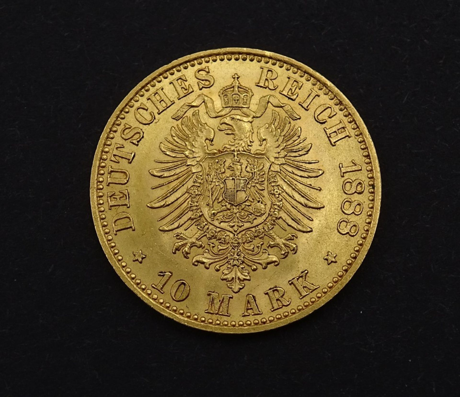10 Mark 1888 Goldmünze - Deutsches Reich - Friedrich Deutscher Kaiser König von Preussen , Buchstabe
