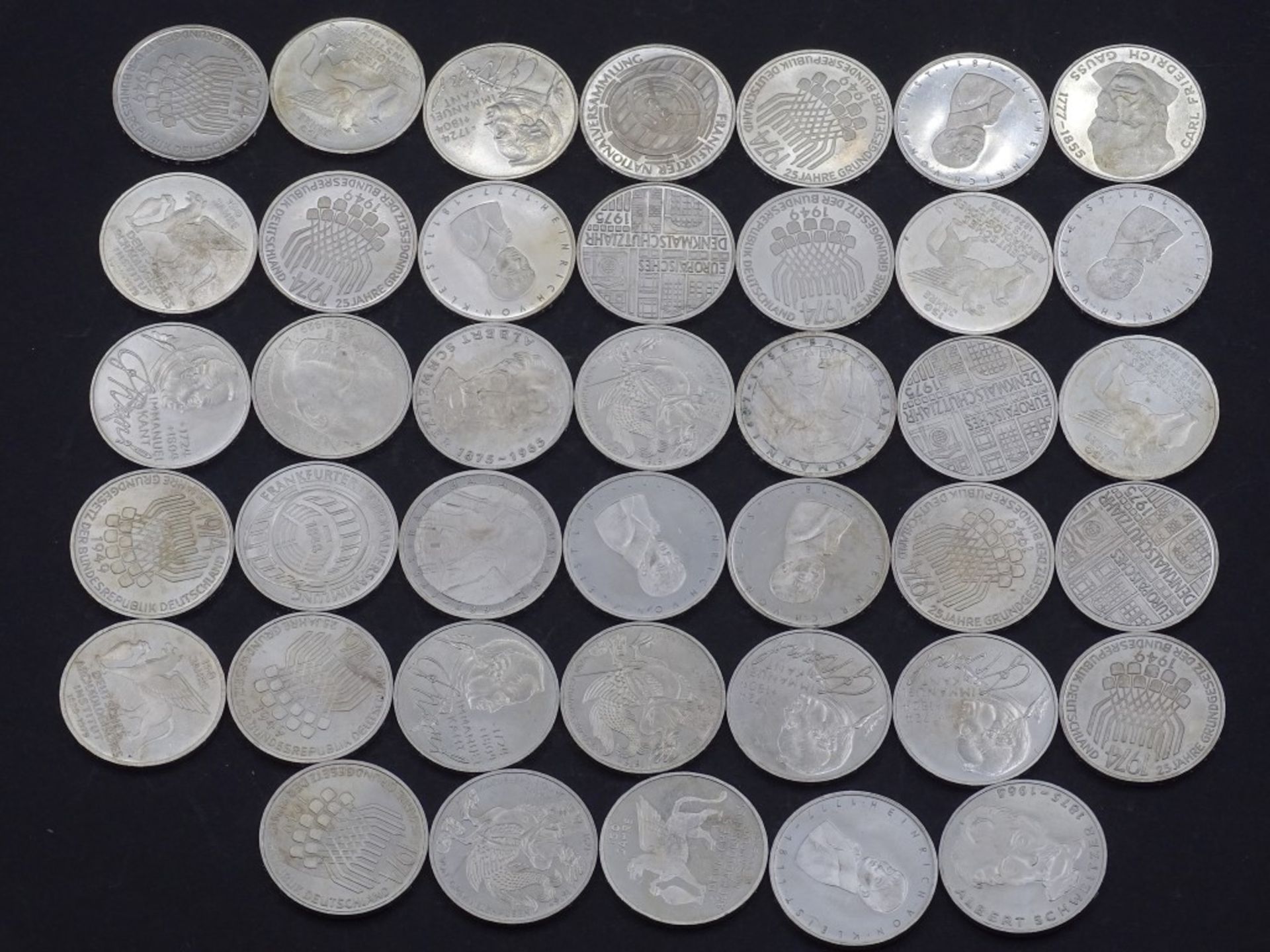 40x 5 DM Münzen,Silber,ges. 200 Deutsche Mar - Bild 6 aus 10