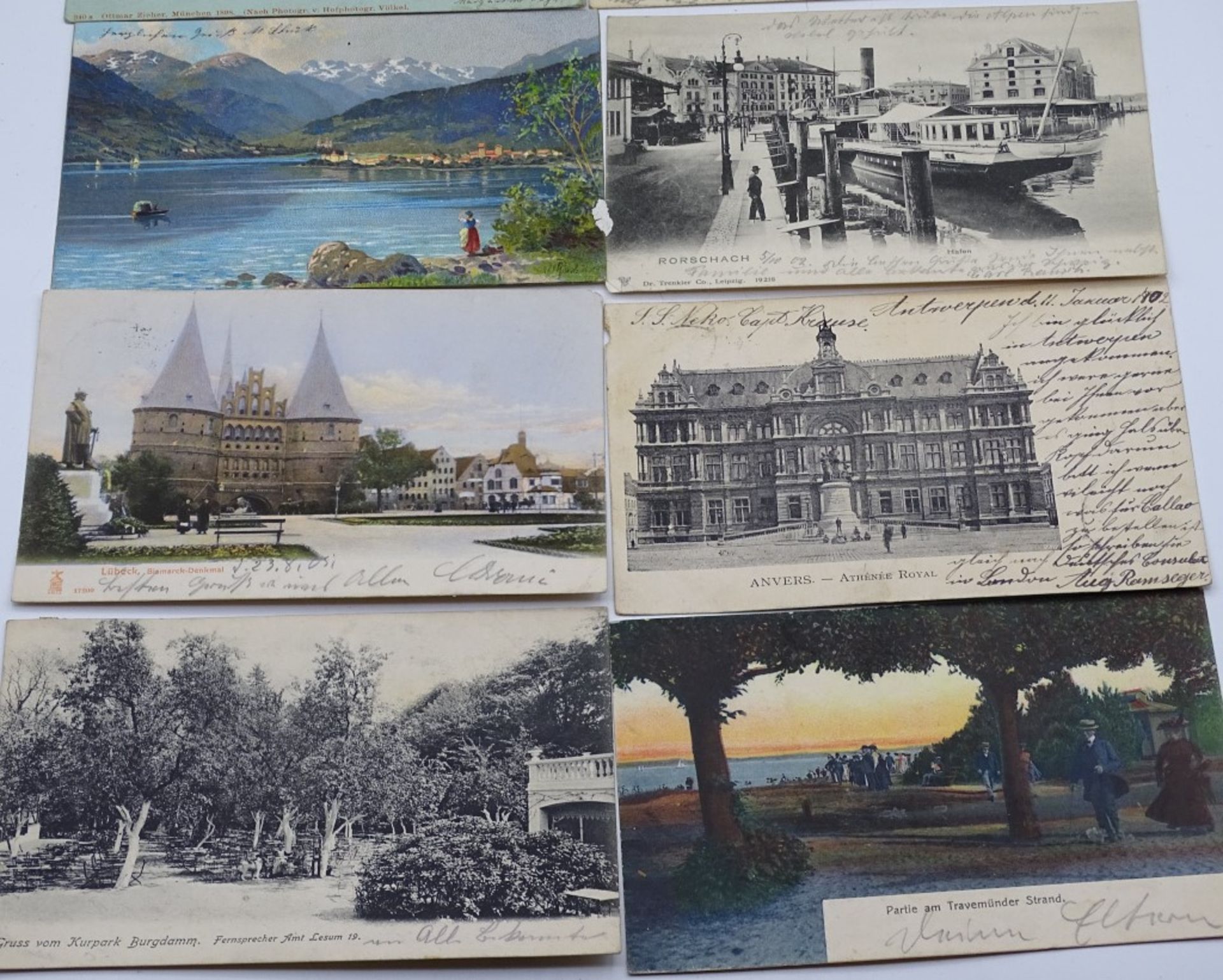 10x alte Postkarten,alle gelaufen - Bild 4 aus 8