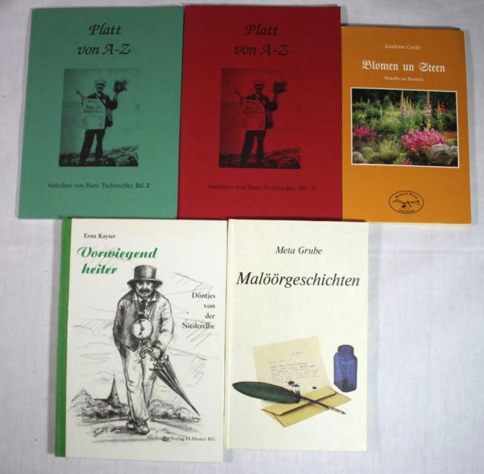 5x Heimatbücher, Palttdeutsch, neuzeitl. .