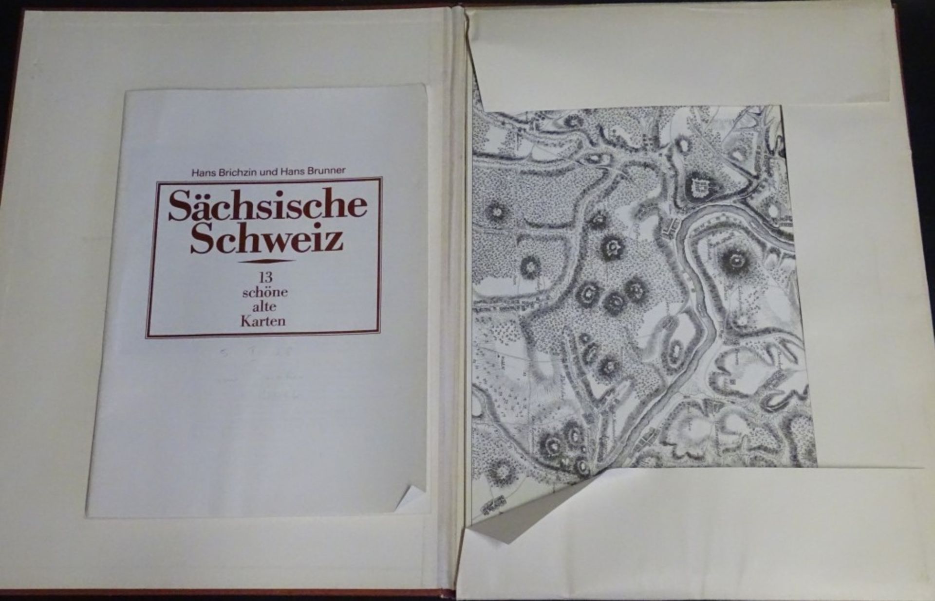 Sächsische Schweiz 13 schöne alte Karten, Kupferstiche und Kopi - Bild 2 aus 6