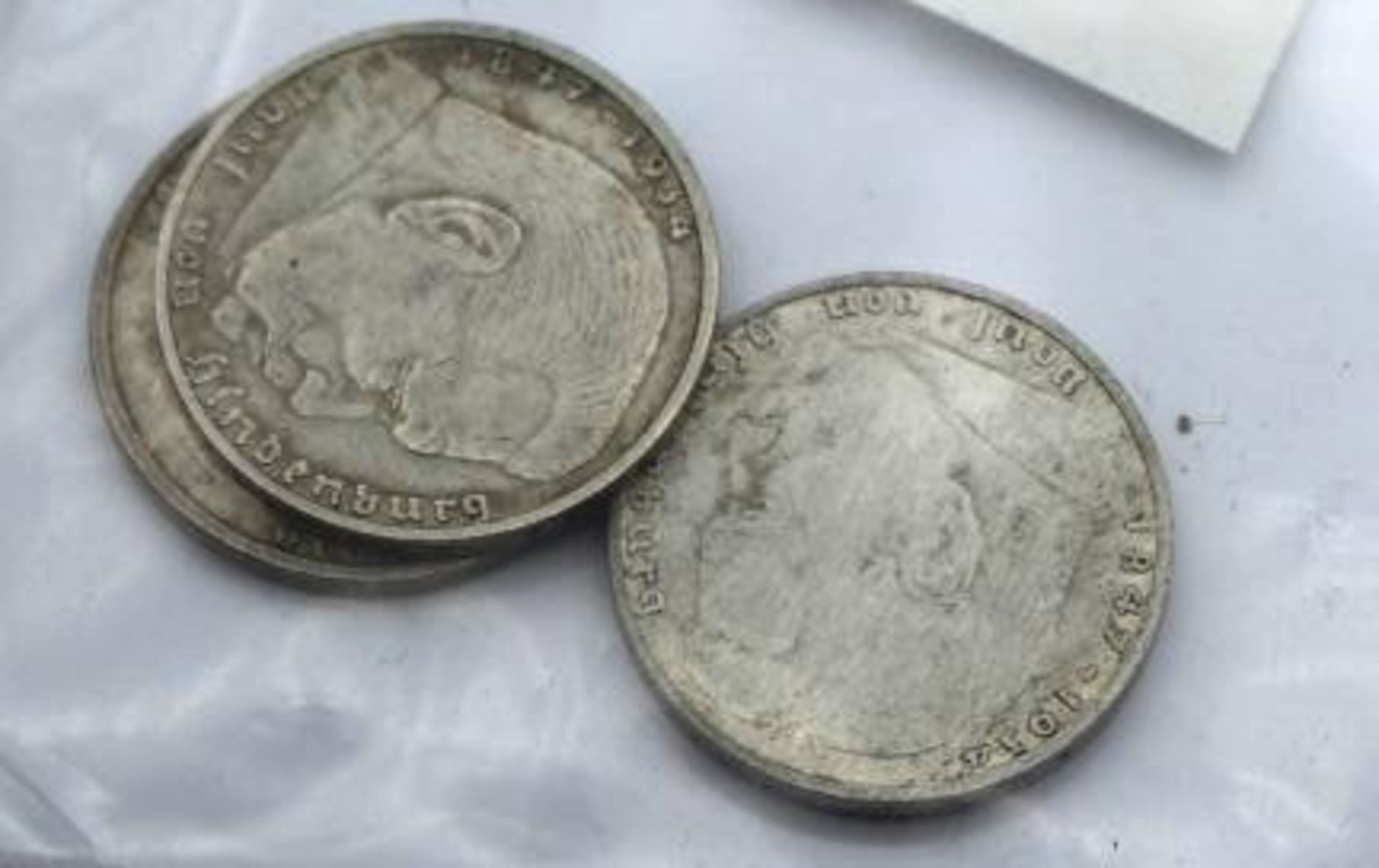 3 Münzen Deutsche Reich, 2 Mark, 1937 A, 1938 B und 1939 A. - Bild 2 aus 2