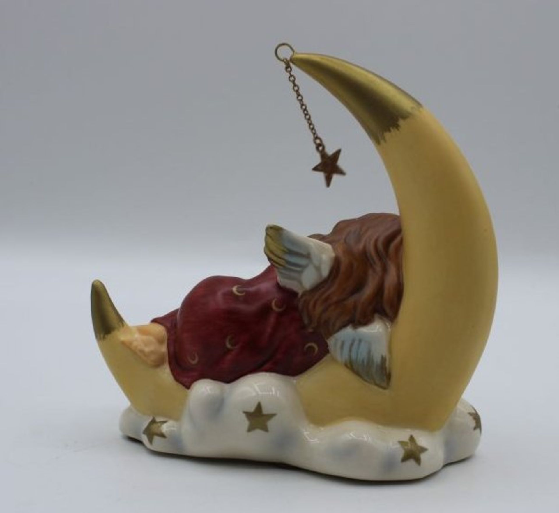 Goebel-Weihnachtsengel auf Mond schlafend, H-9,5cm. - Image 4 of 5