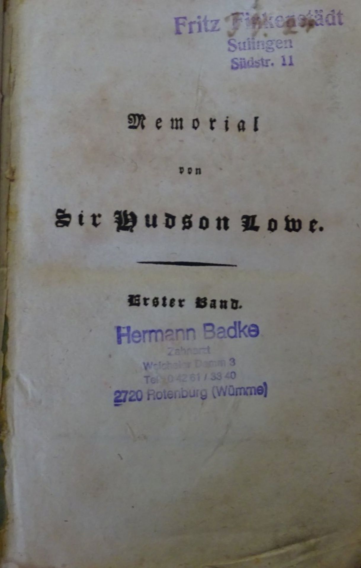 "Denkwürdigkeiten"-von Sir Hudson Low über Napoleons Gefangenschaft und Tod.Erster und zweiter in - Bild 2 aus 7