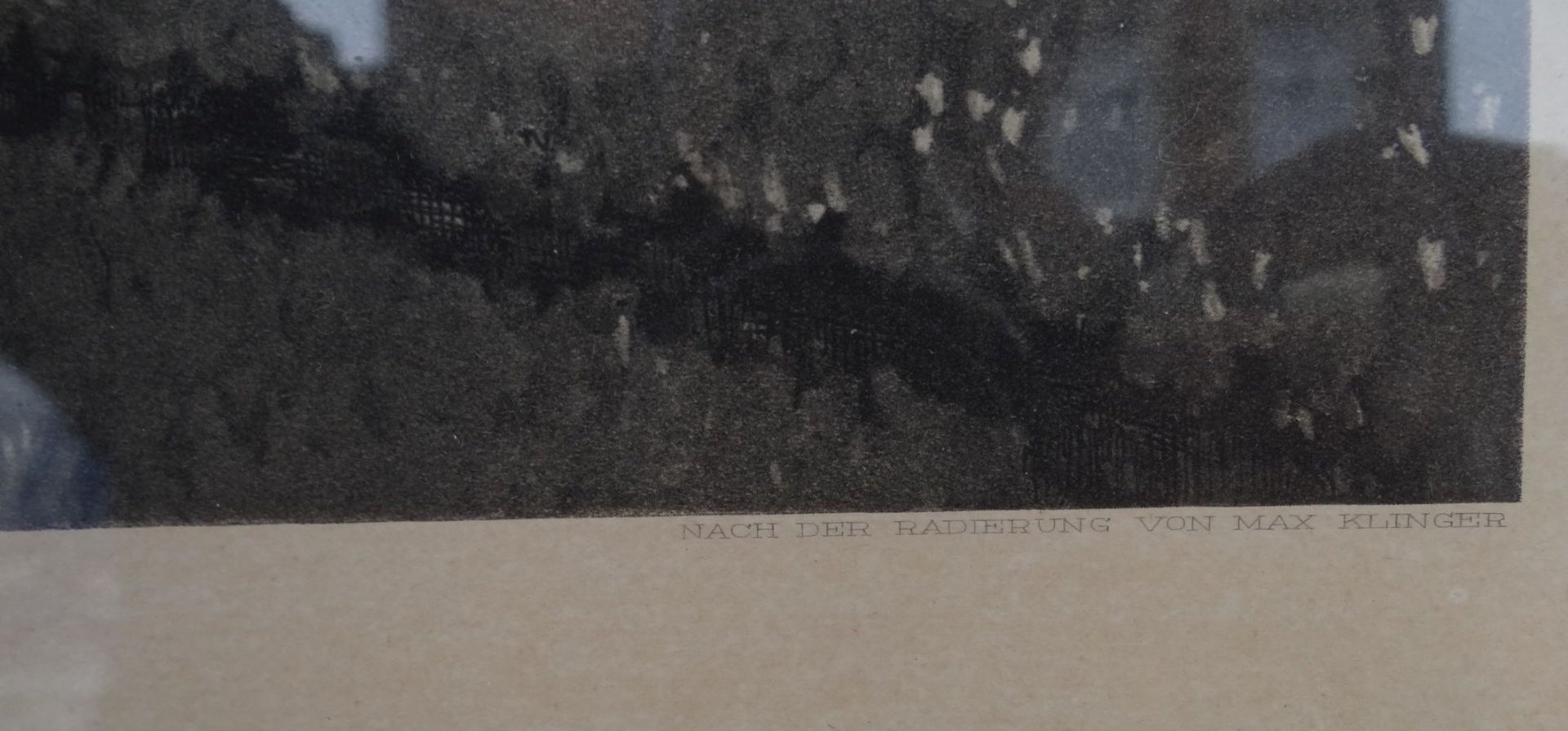 Arnold BÖCKLIN (1827-1901) "Frühlingstag" grosse Lithographie nach der Radierung von Max - Image 4 of 7