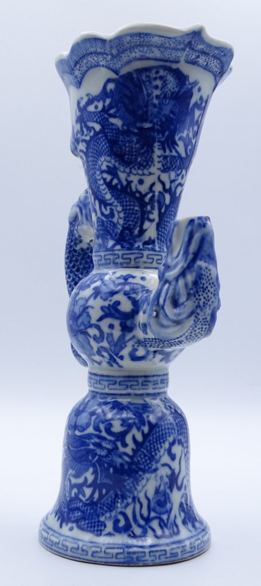 Kanne,China,blaumalerei,im Boden gemarkt,Kannen Ausguss geklebt,H-21cm - Bild 5 aus 6
