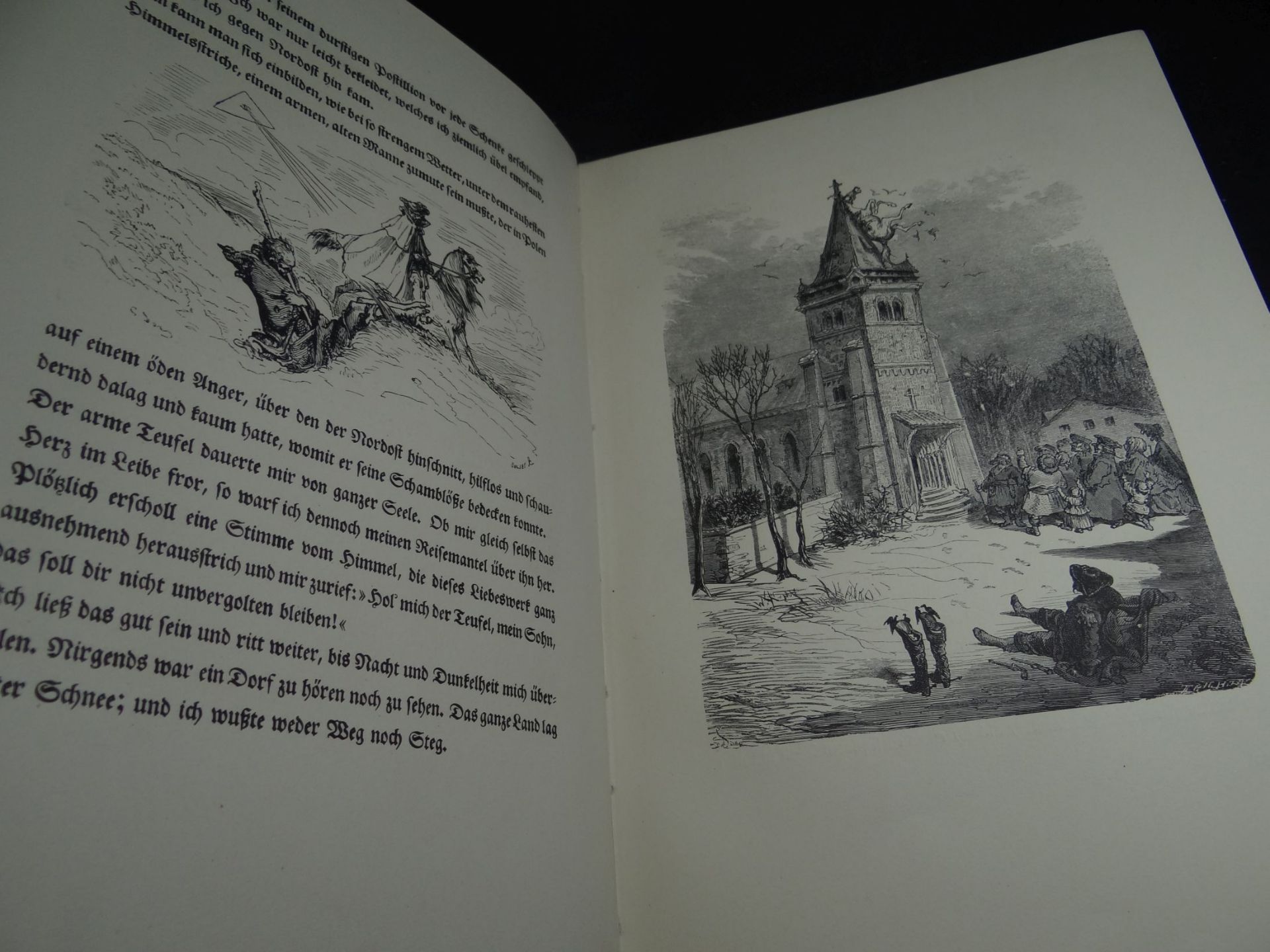 "Münchhausen" illustriert von Dore, 4-6 Tsd. um 1920, Folio, Umschlag leichte Gebrauchsspuren, - Bild 3 aus 6