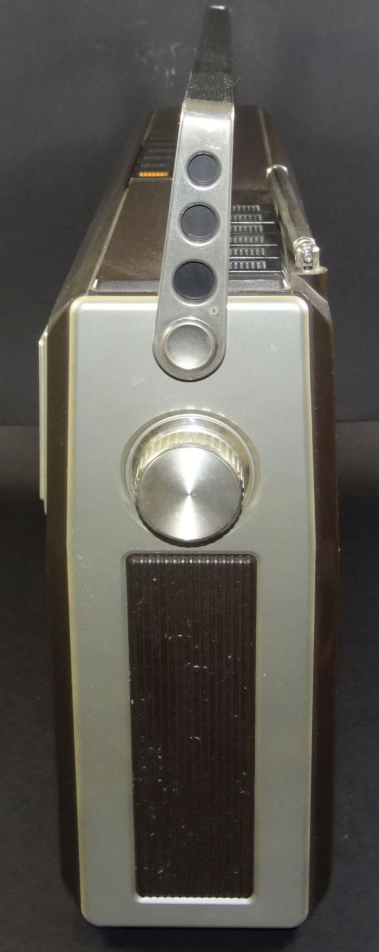 grosser Kassettenrekorder "Grundig RR 800", optisch gut erhalten, Funktion nicht geprüft,H-30 cm, - Bild 6 aus 6