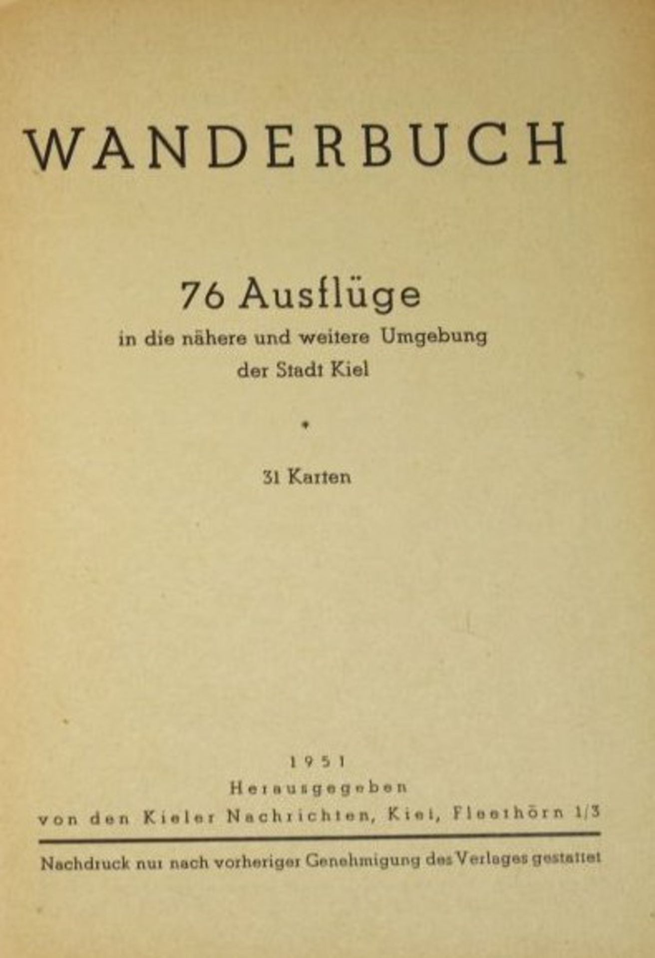 Wanderbuch der Kieler-Nachrichten, 1951 - Bild 2 aus 2