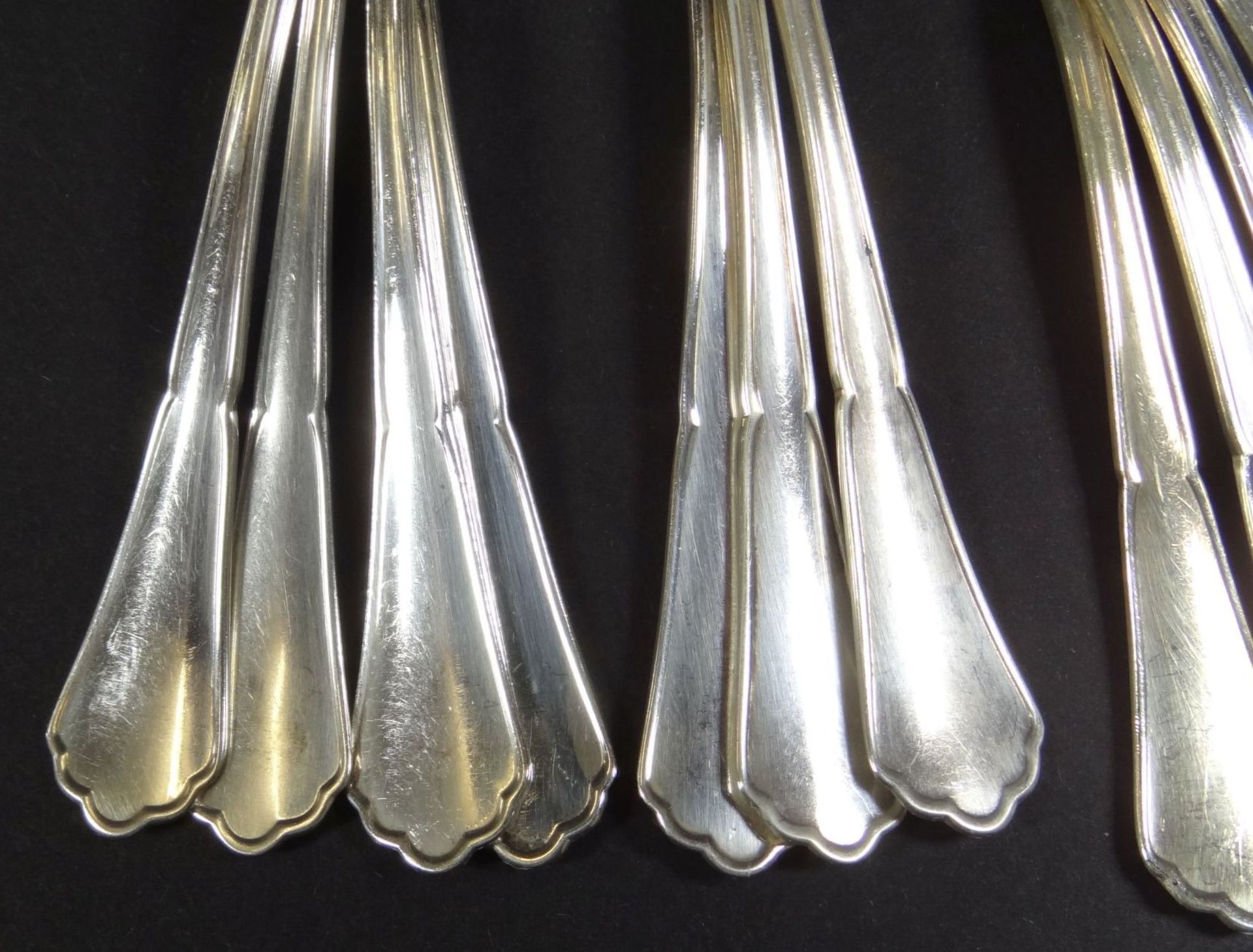 12 Moccalöffel, Silber-800-, L-10 cm, 146 gr - Bild 2 aus 3