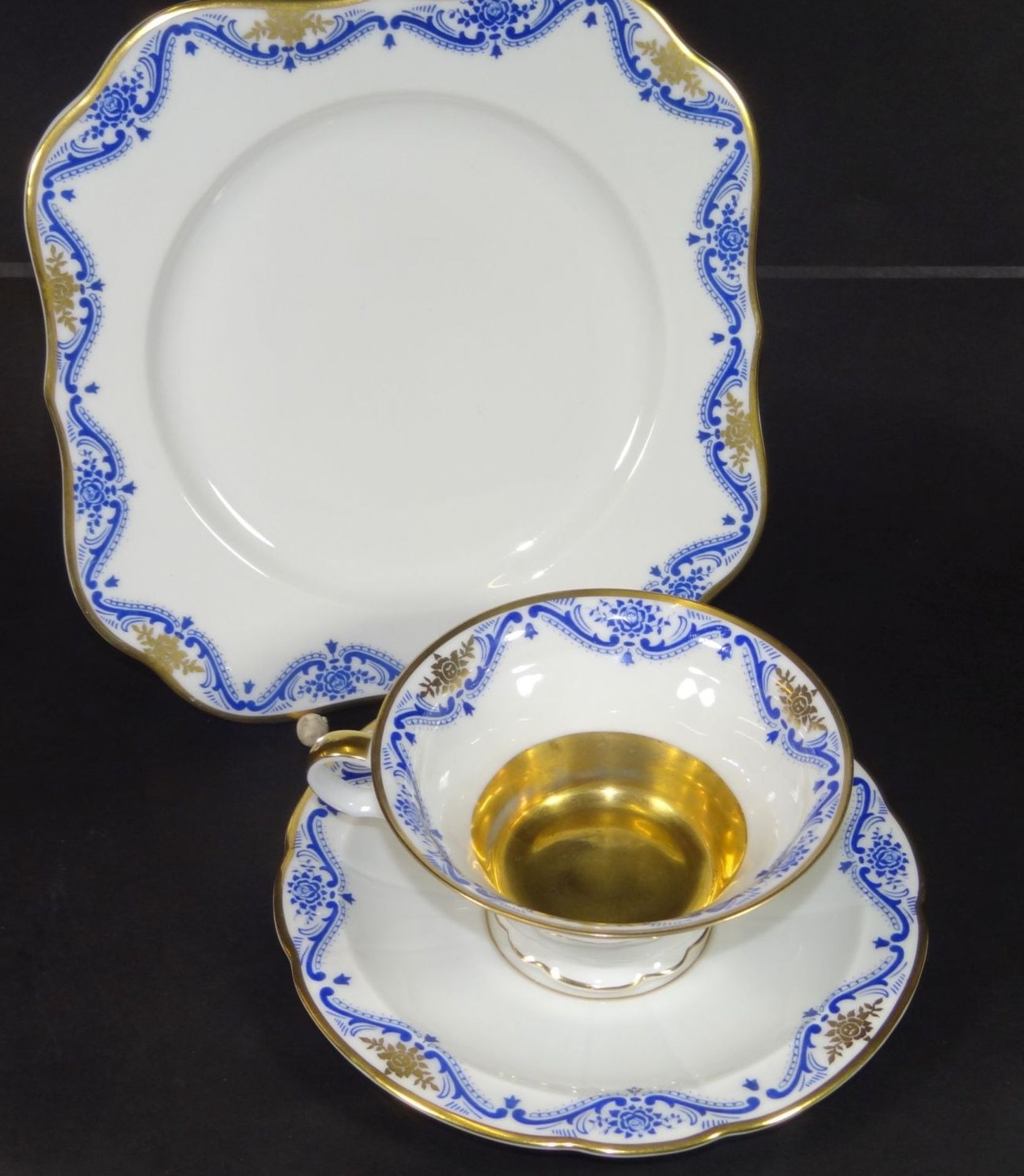 2x Sammelgedecke "Rosenthal" um 1940, 1x Tassenrand mit Chip - Bild 4 aus 10