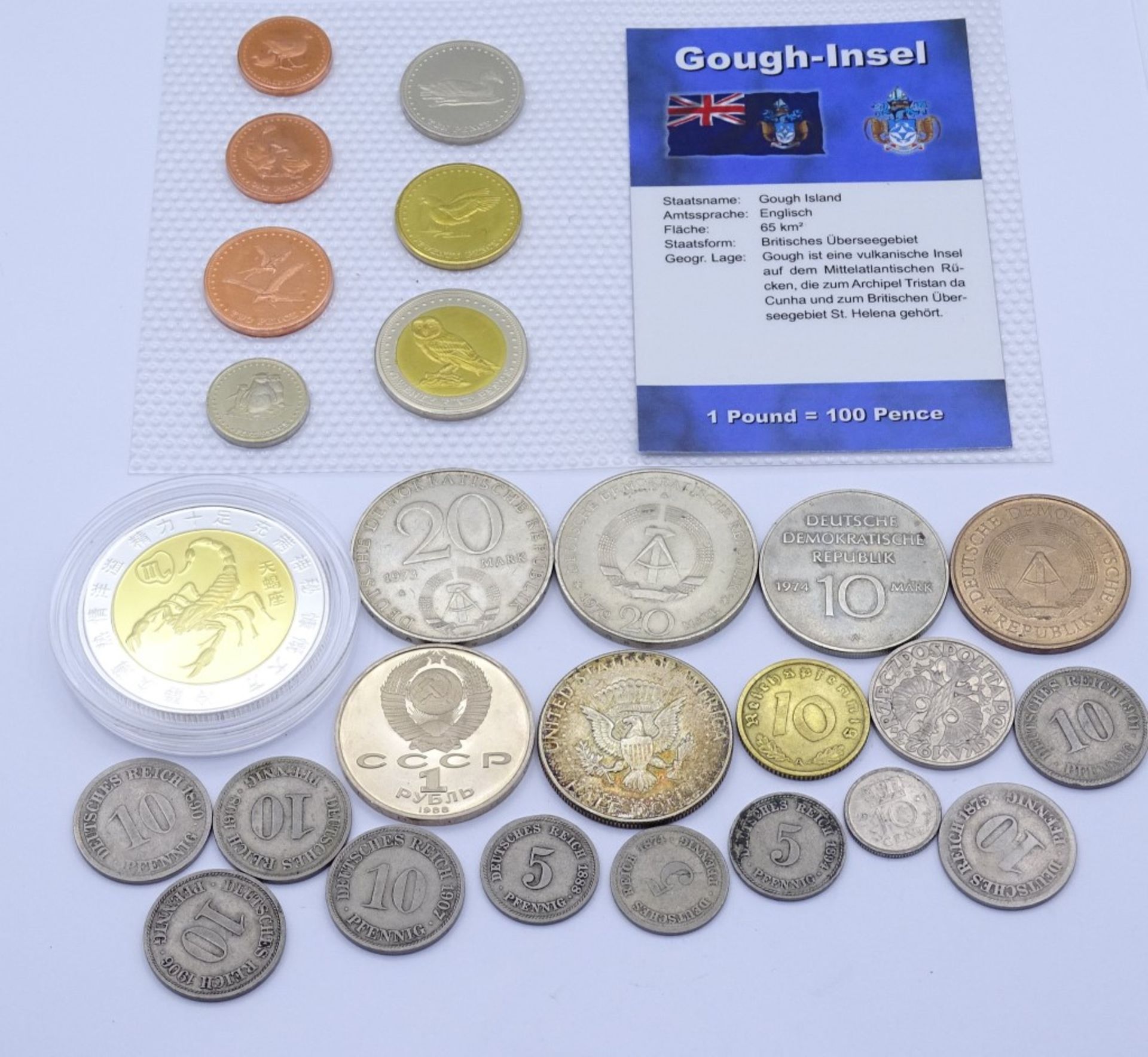 Konvolut div. Münzen,Deutschland,England,USA,Pole