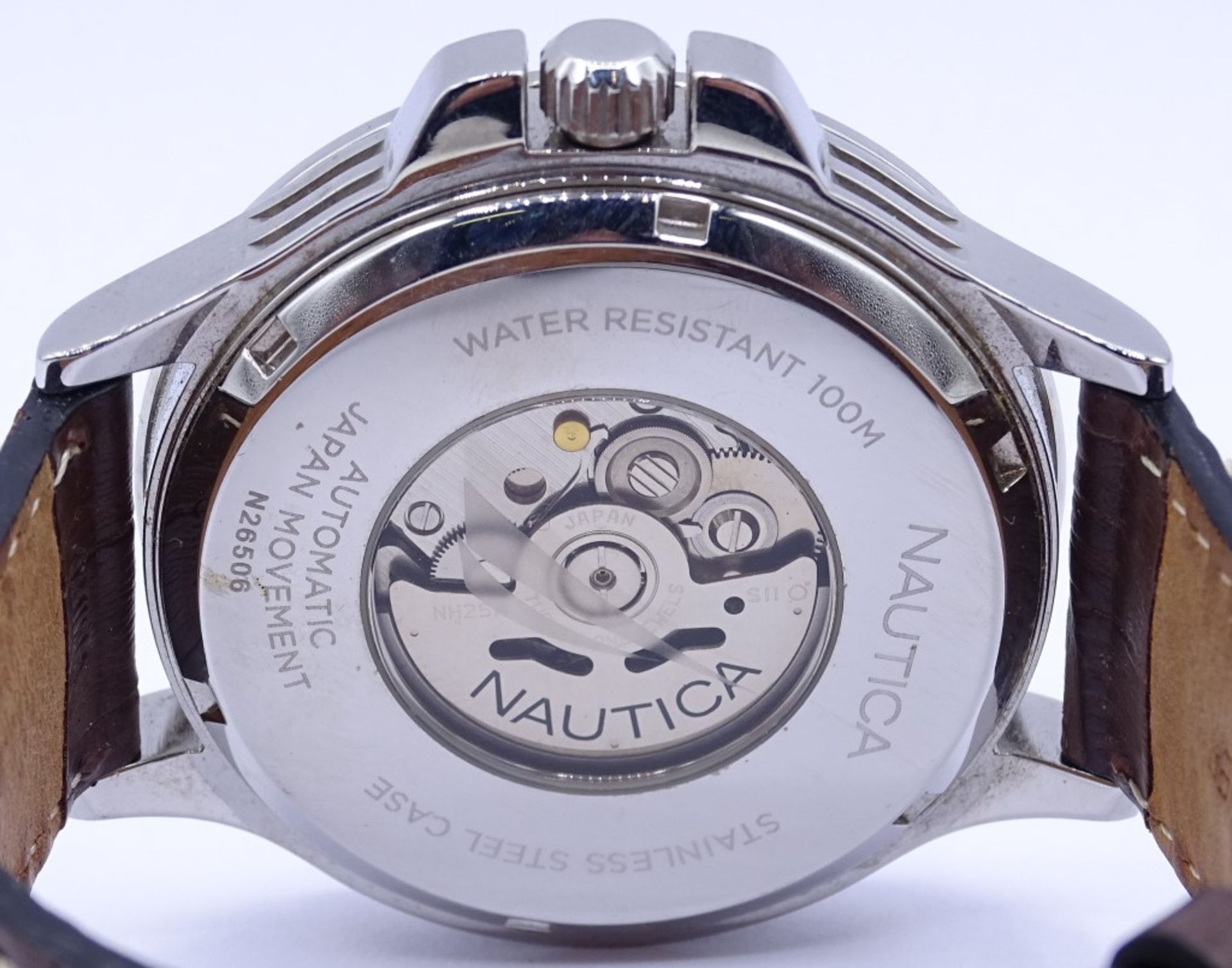 HAU "Nautica",automatic, Werk läuft,Edelstahl,Gehäuse d-46mm,leichte Tragespur - Image 5 of 6