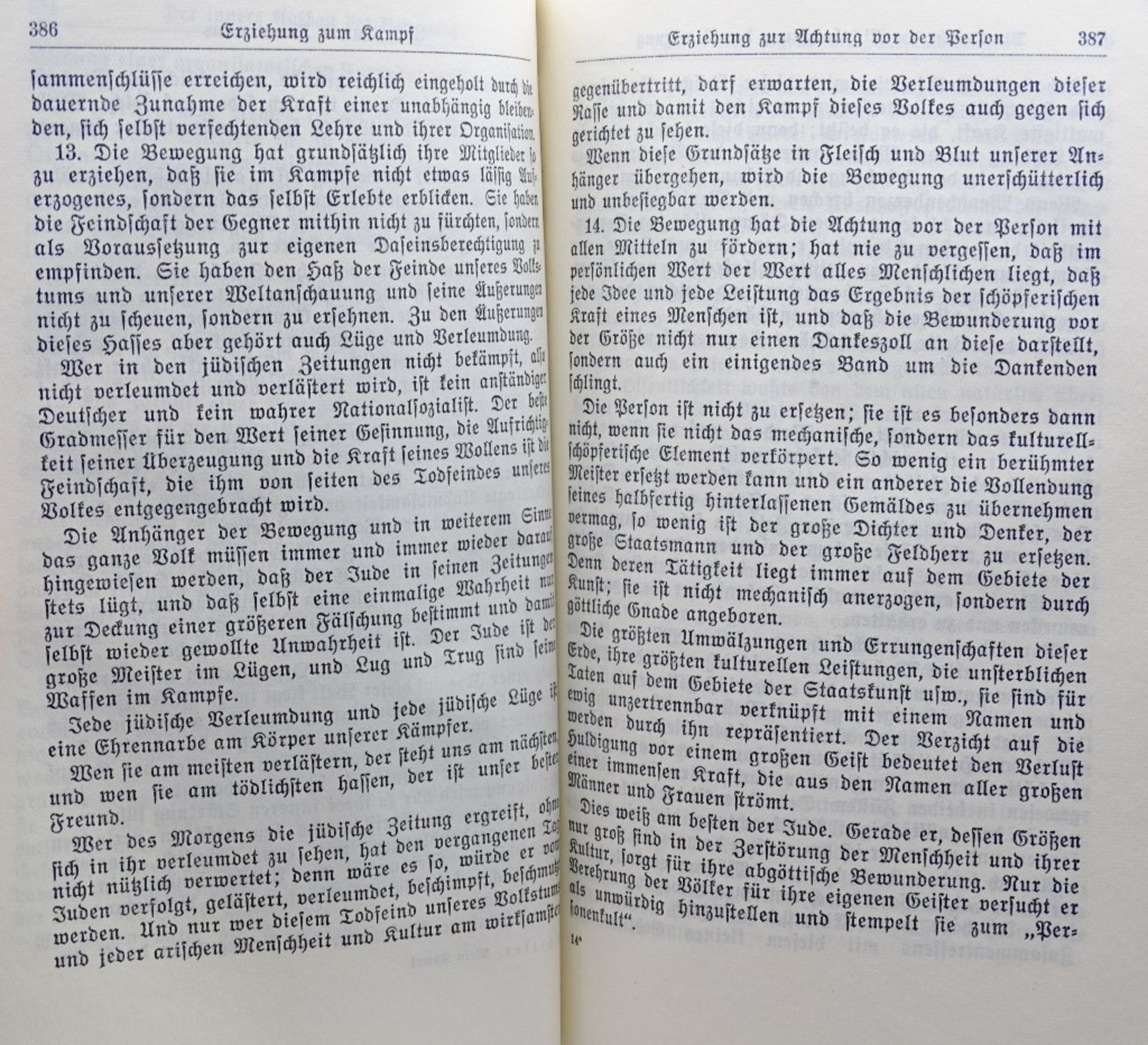 Hitlers Buch "Mein Kampf",von 1939,Geschenkausgabe mit Goldschnitt,Führerbild,sehr gut erhalte - Bild 3 aus 6