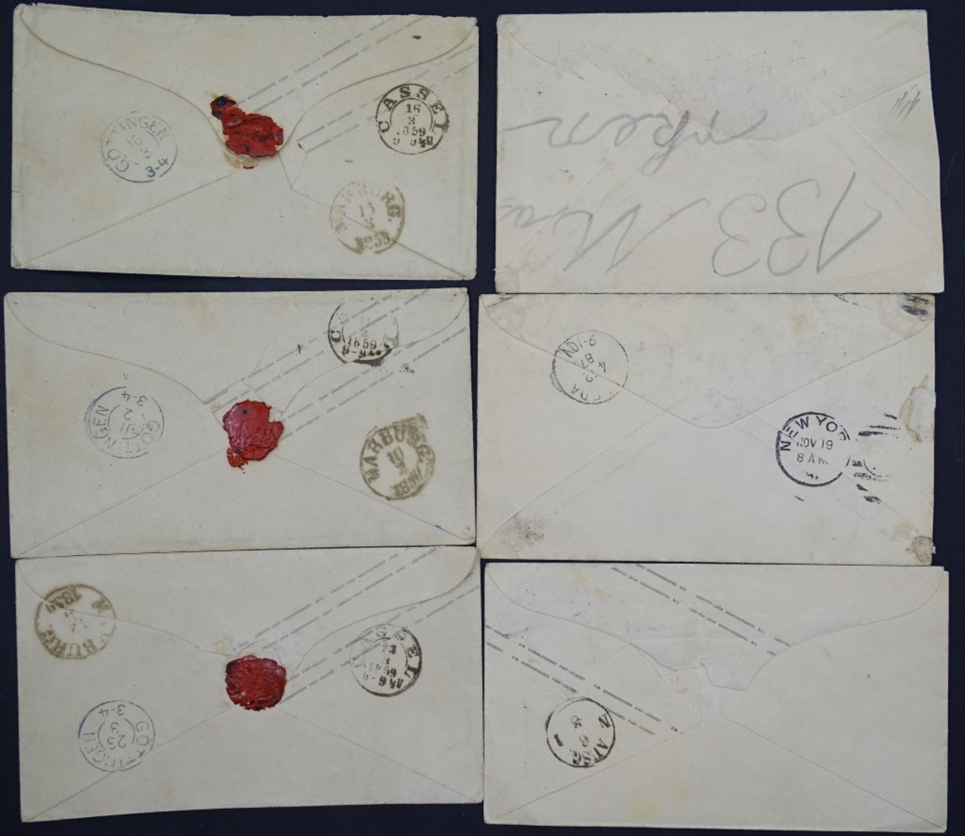 6x Ganzstücke mit aufgedruckten Briefmarken,tw.mit Wachssiegel Rest - Bild 4 aus 10
