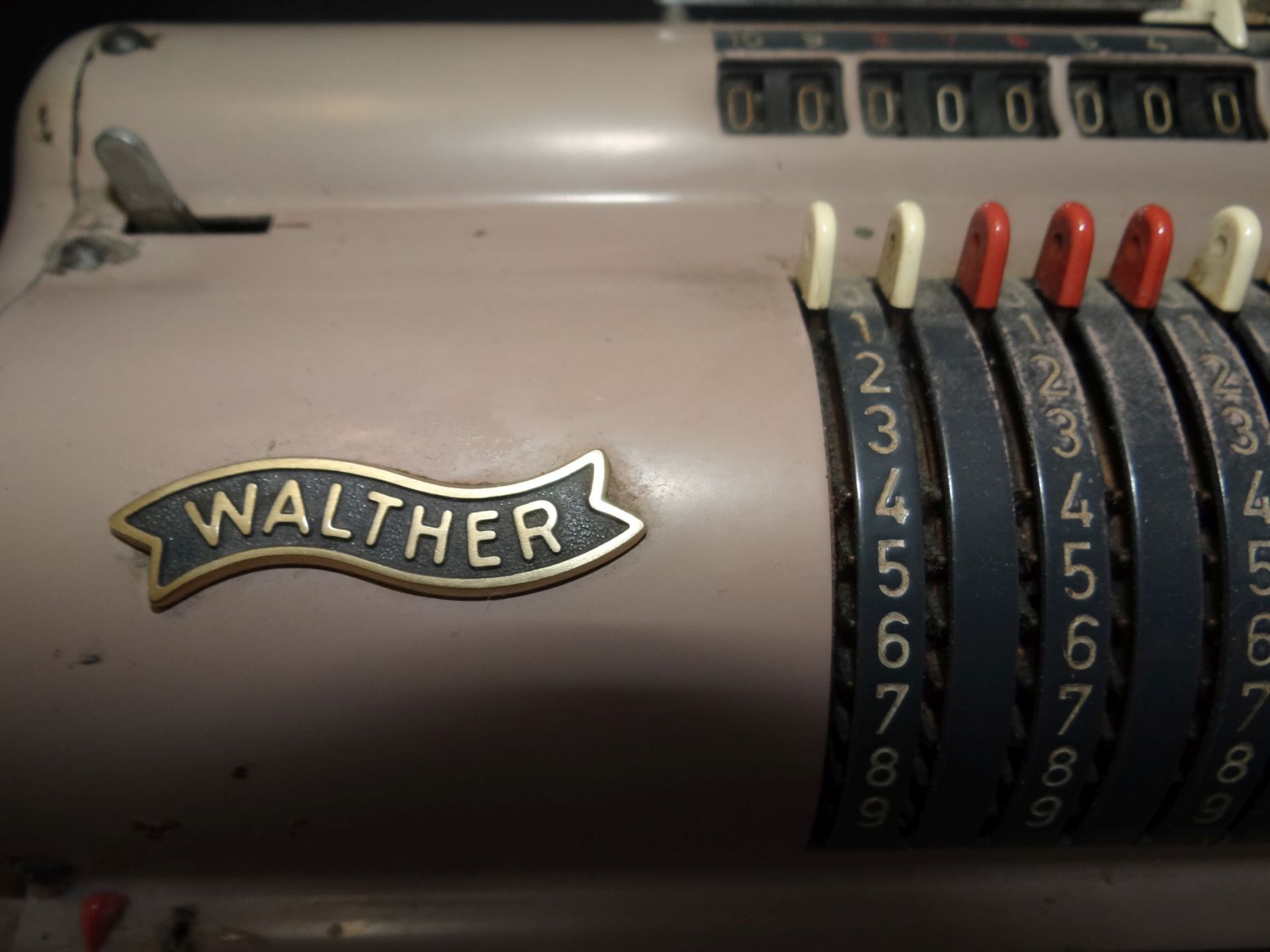 manuelle Rechenmaschine "Walther WSR 160", H-14 cm, B-21 cm - Bild 3 aus 6