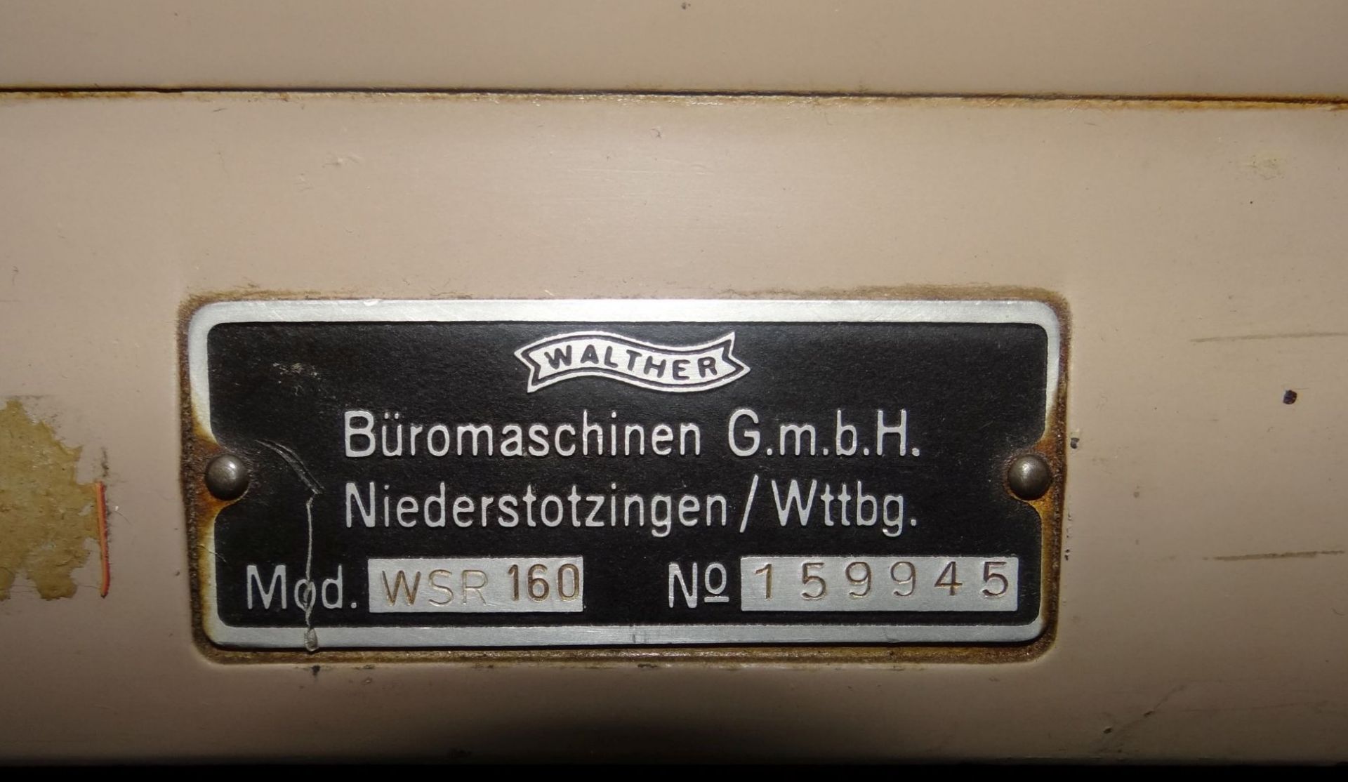 manuelle Rechenmaschine "Walther WSR 160", H-14 cm, B-21 cm - Bild 5 aus 6
