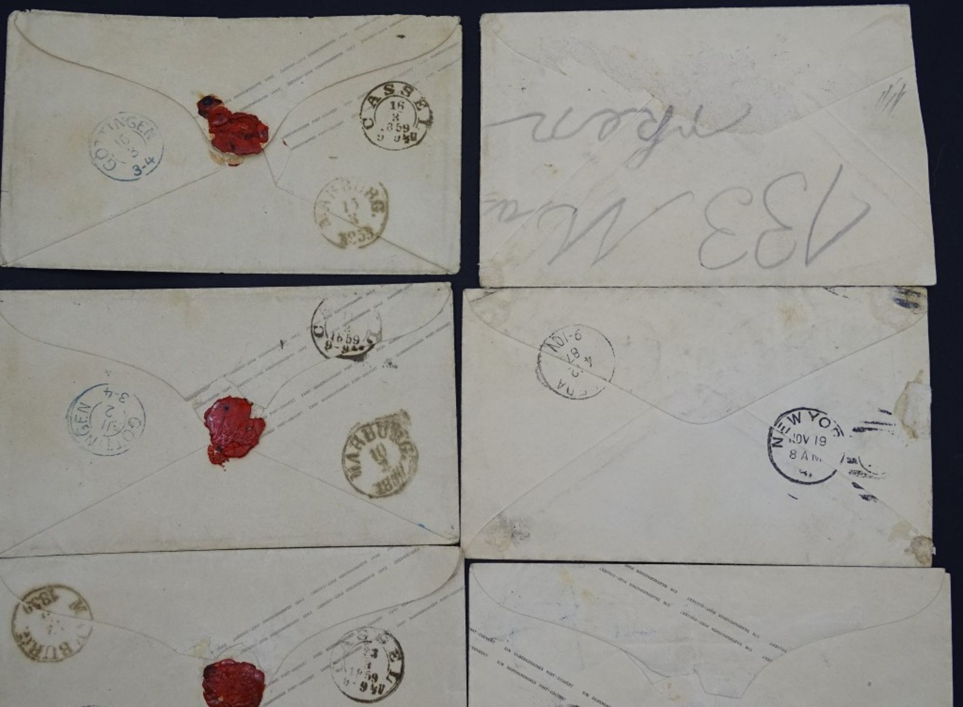 6x Ganzstücke mit aufgedruckten Briefmarken,tw.mit Wachssiegel Rest - Bild 5 aus 10