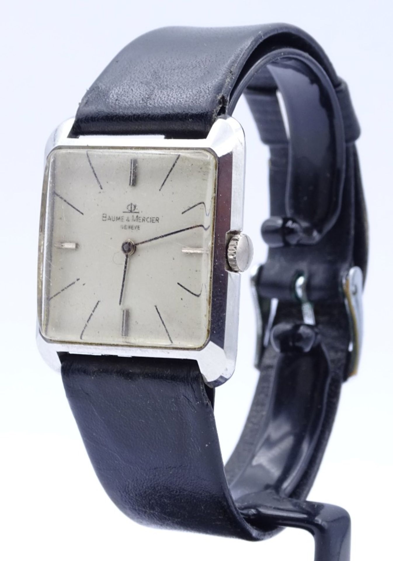 Vintage Armbanduhr "Baume & Mercier", Cal. 320, mechanisch (Handaufzug),Werk läuft, - Bild 4 aus 6