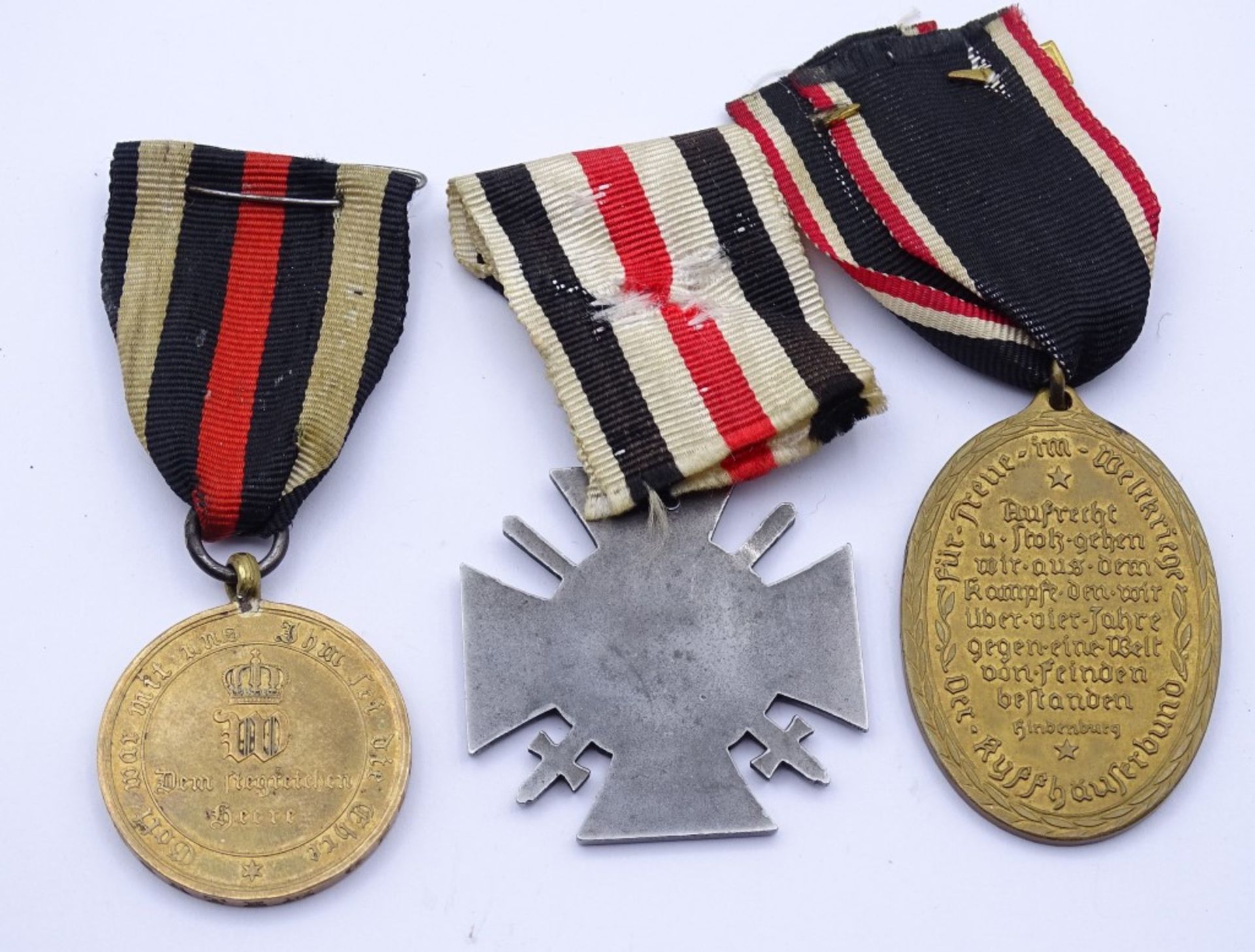 Kyffhäuserbund Medaille,Teilnehmerkreuz und dem siegreichen Heere Medaille,alle an Ban - Bild 2 aus 2