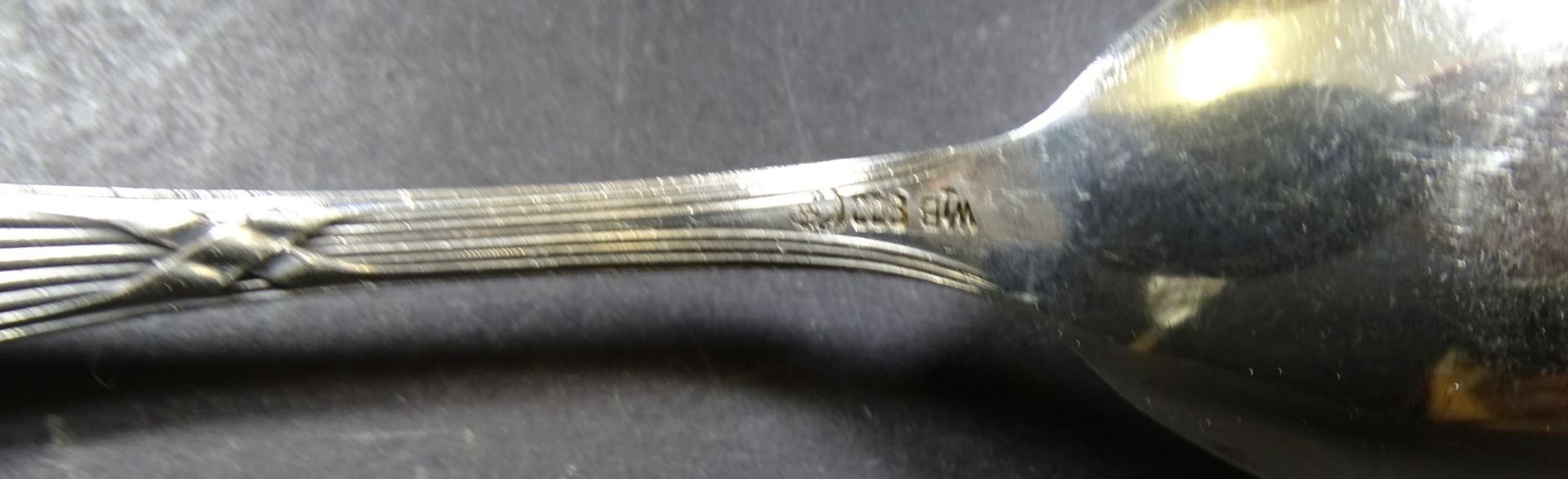 Jugendstil-Vorlegelöffel, Silber-800- "WTB", L-18,5 cm, 40 gr - Bild 4 aus 4