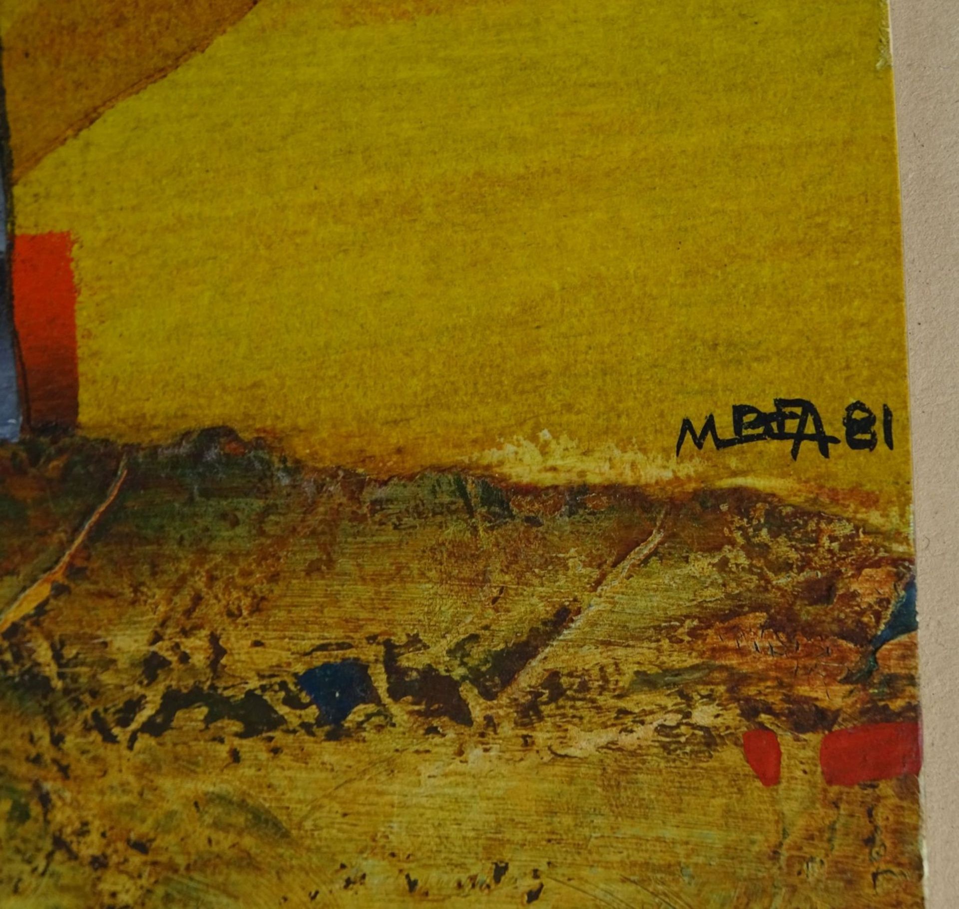 Manuel BEA CERVERA (1934-1997), ohne Titel, Öl/Karton, 16x15 cm, breit gerahmt, RG 26x33 cm, - Bild 3 aus 4