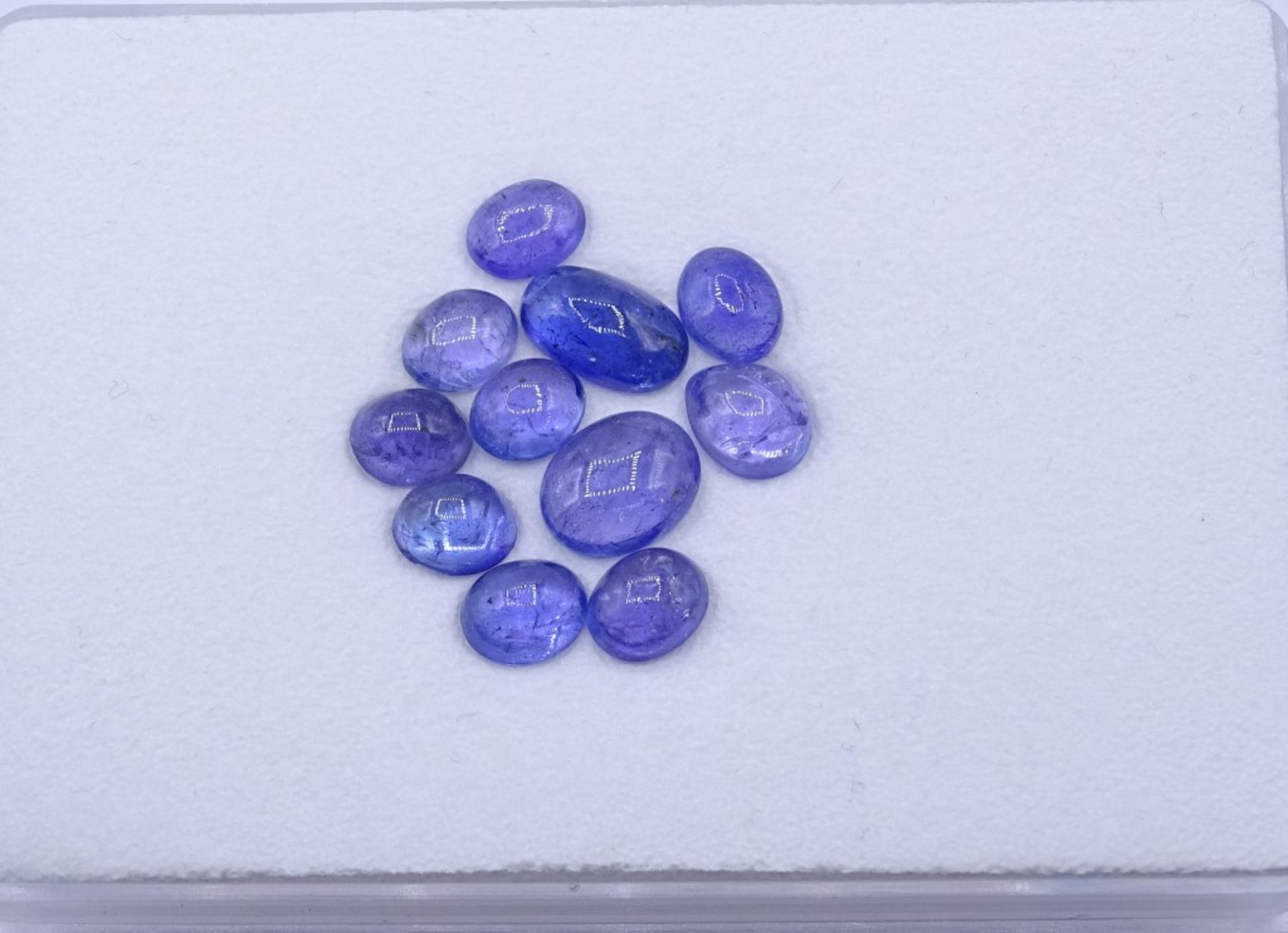 11 Tansanit Cabochons,zus.18,5ct.