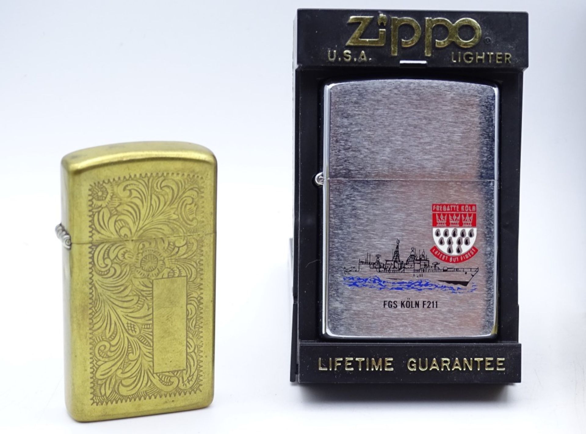 drei div.Zippo Feuerzeuge,in orig.Etuis - Bild 2 aus 3