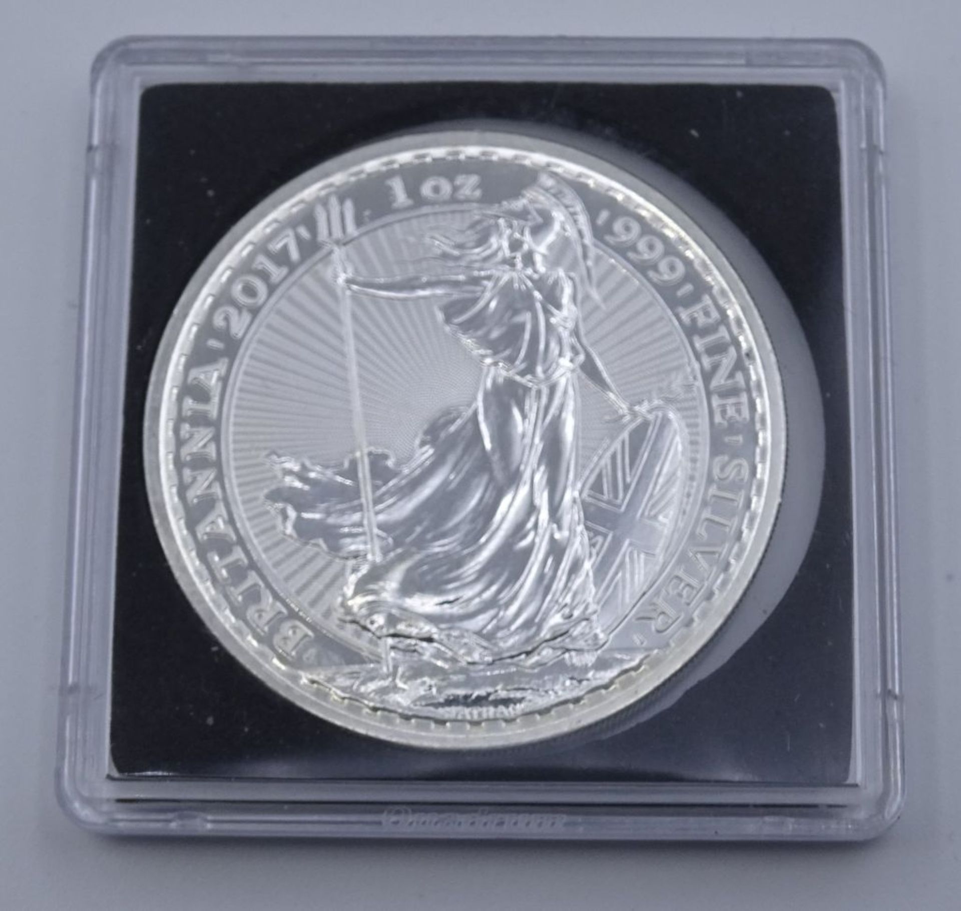 Silber-Münze, 2 Pounds, 1 Unze, 2017, ca. D-4cm.