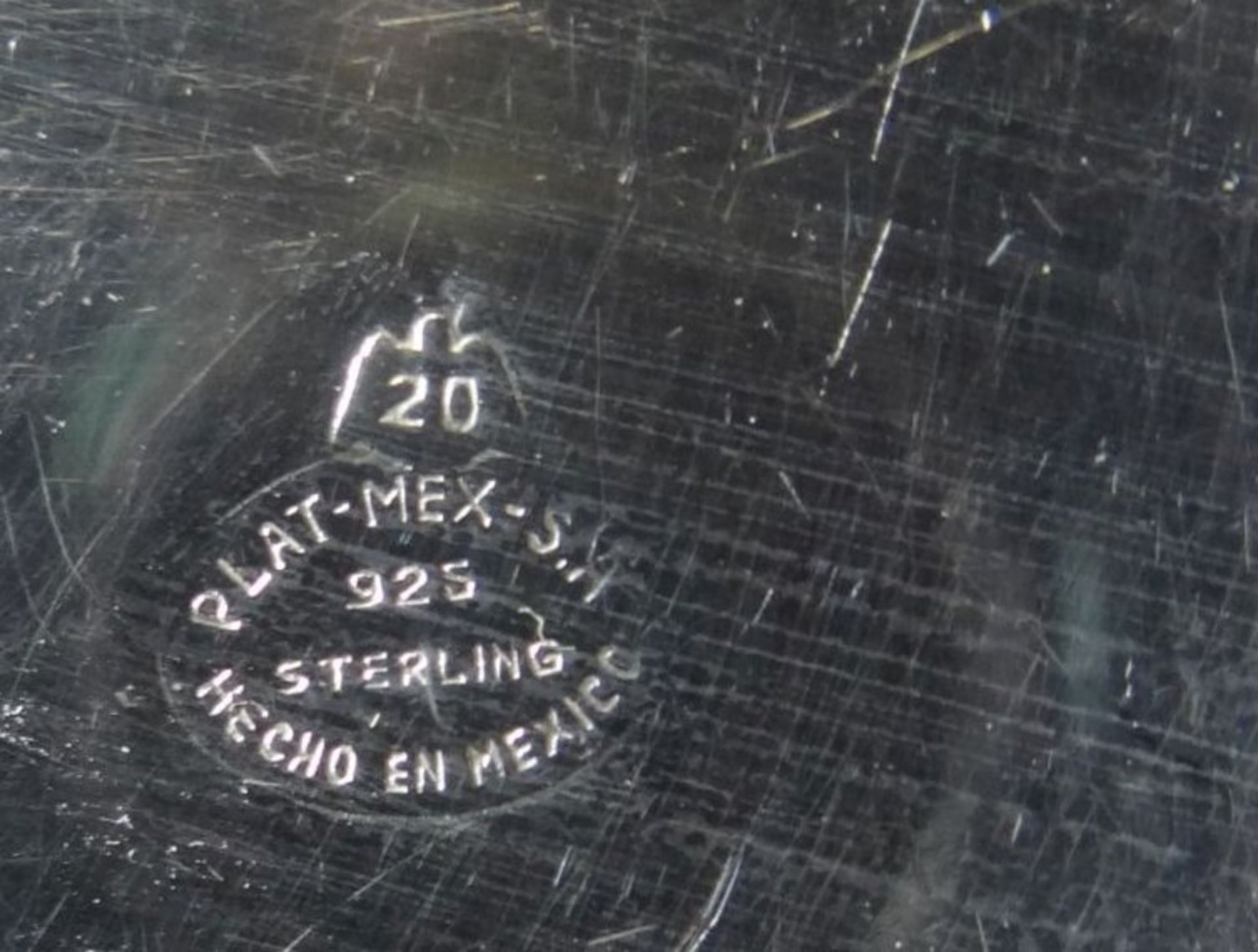 Silber-Aschenbecher, Sterling-925-, Mexico, D-7 cm, 21 gr. - Image 4 of 4