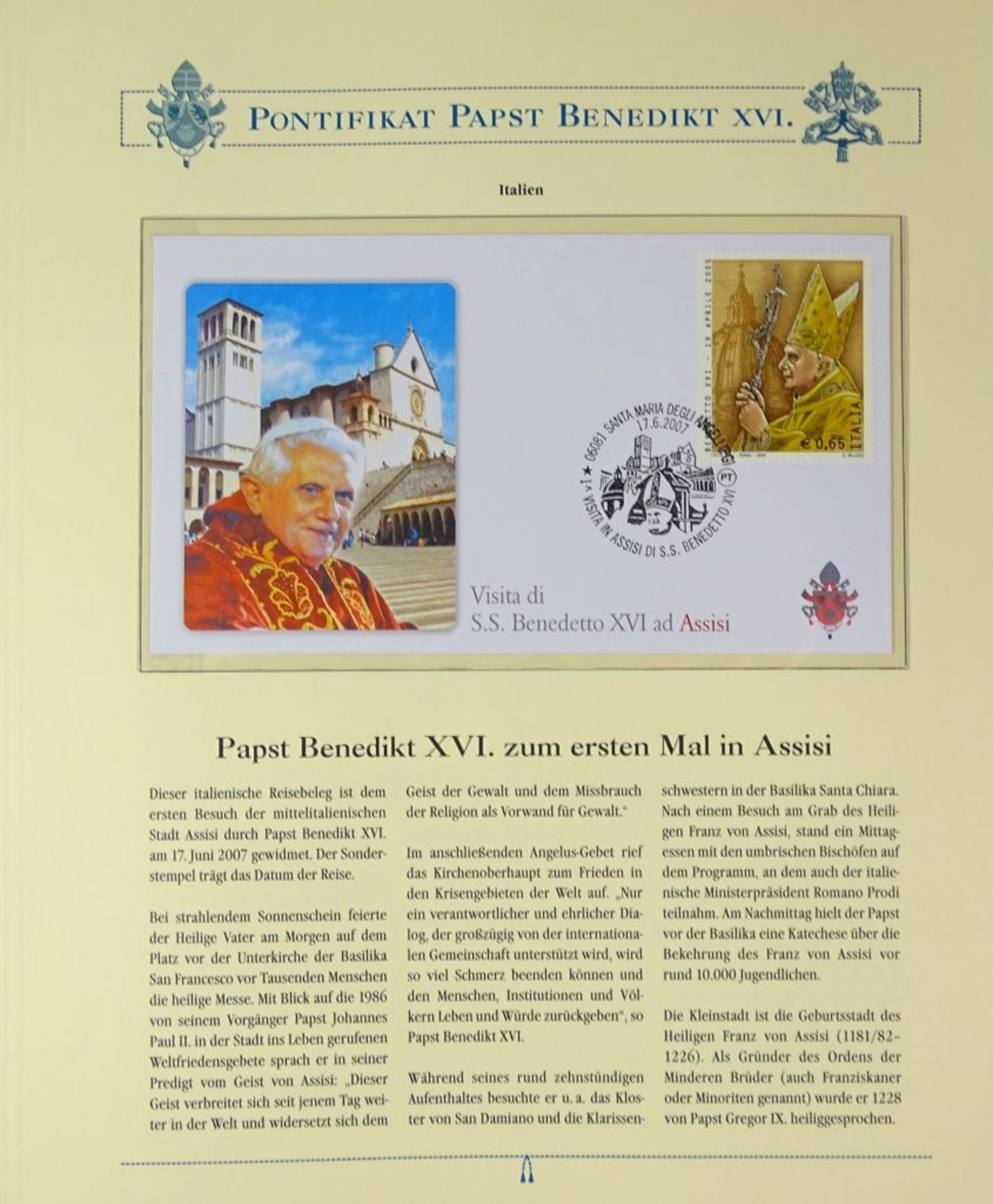 Pontificat Benedict XVI , ca. 30 Seiten - Bild 10 aus 10