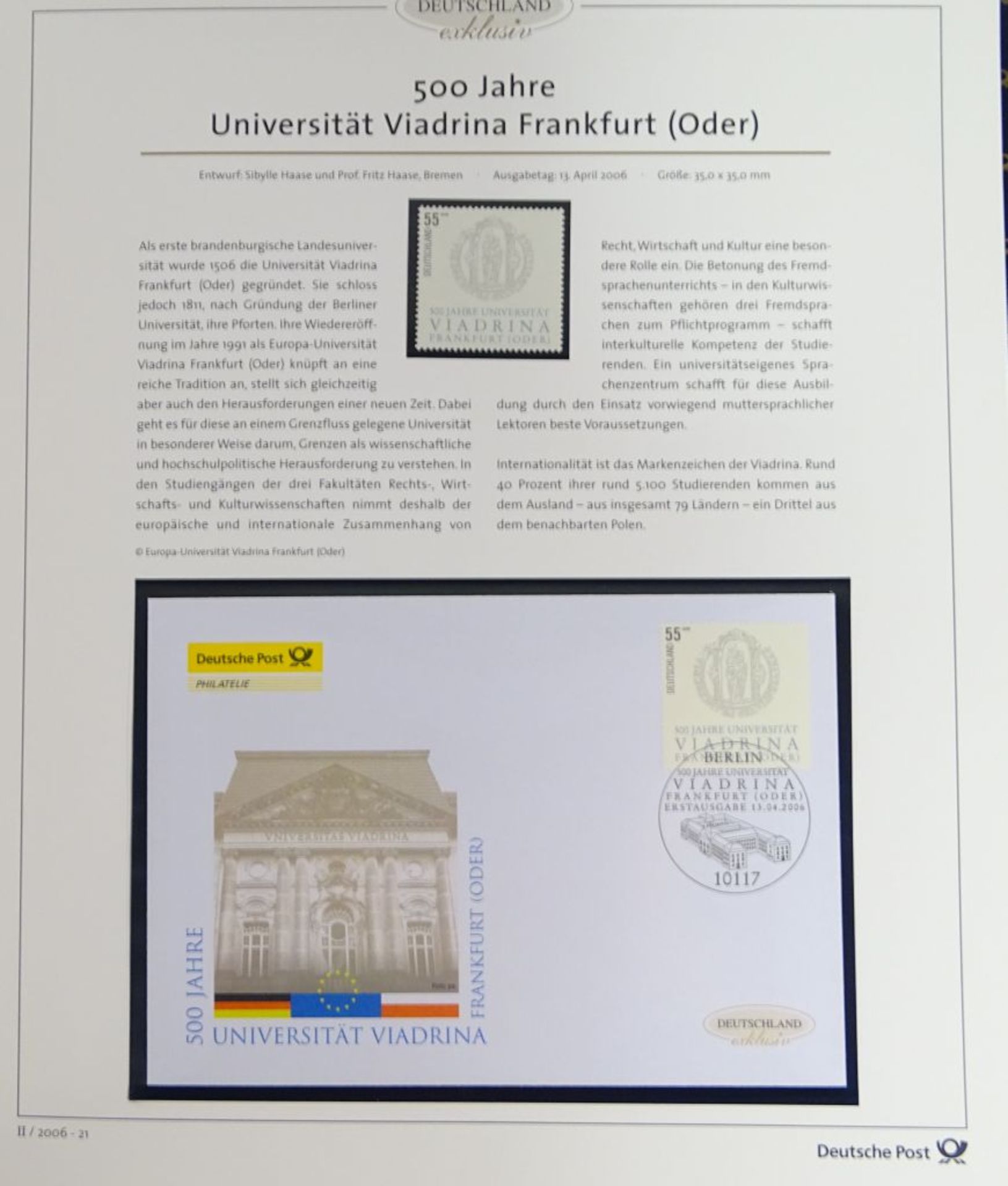 Deutschland exclusiv 2006 kpl.Postfrisch und FDC - Bild 4 aus 8