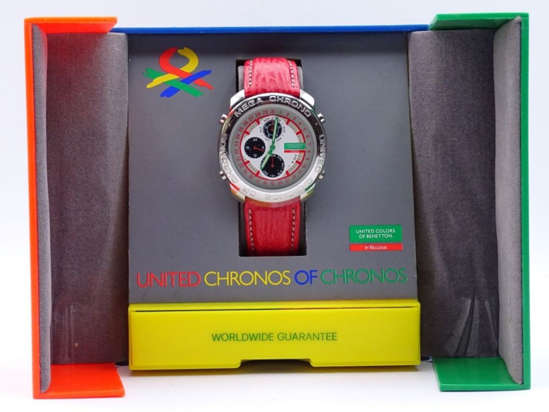 Armbanduhr "Benetton",Quartz,in Box,ungetragen,Gehäuse d- 39,6mm,Edelstah