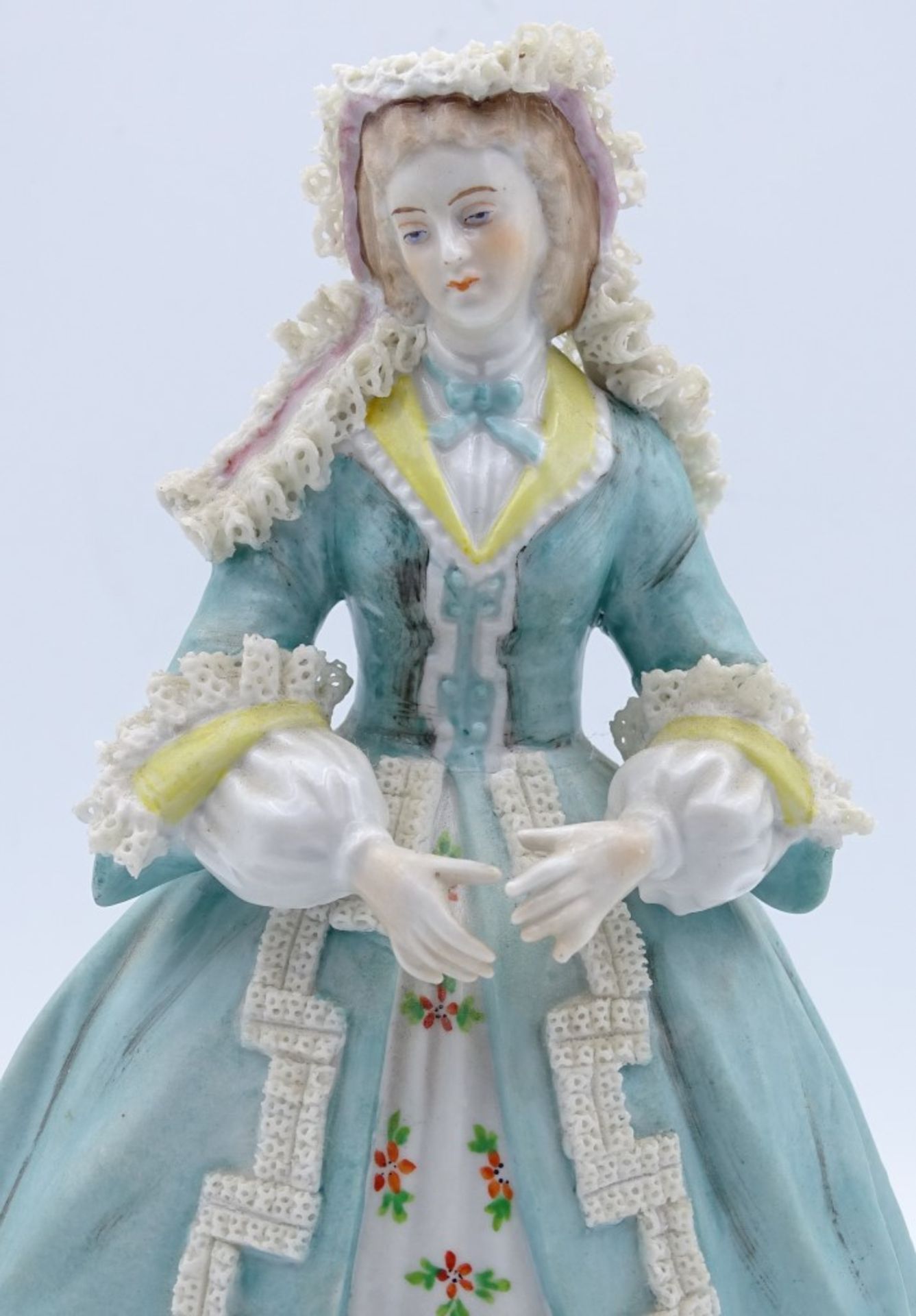 "Sitzendorf "Godey's Fashions Figur,geklebt,H-18cm - Bild 2 aus 6