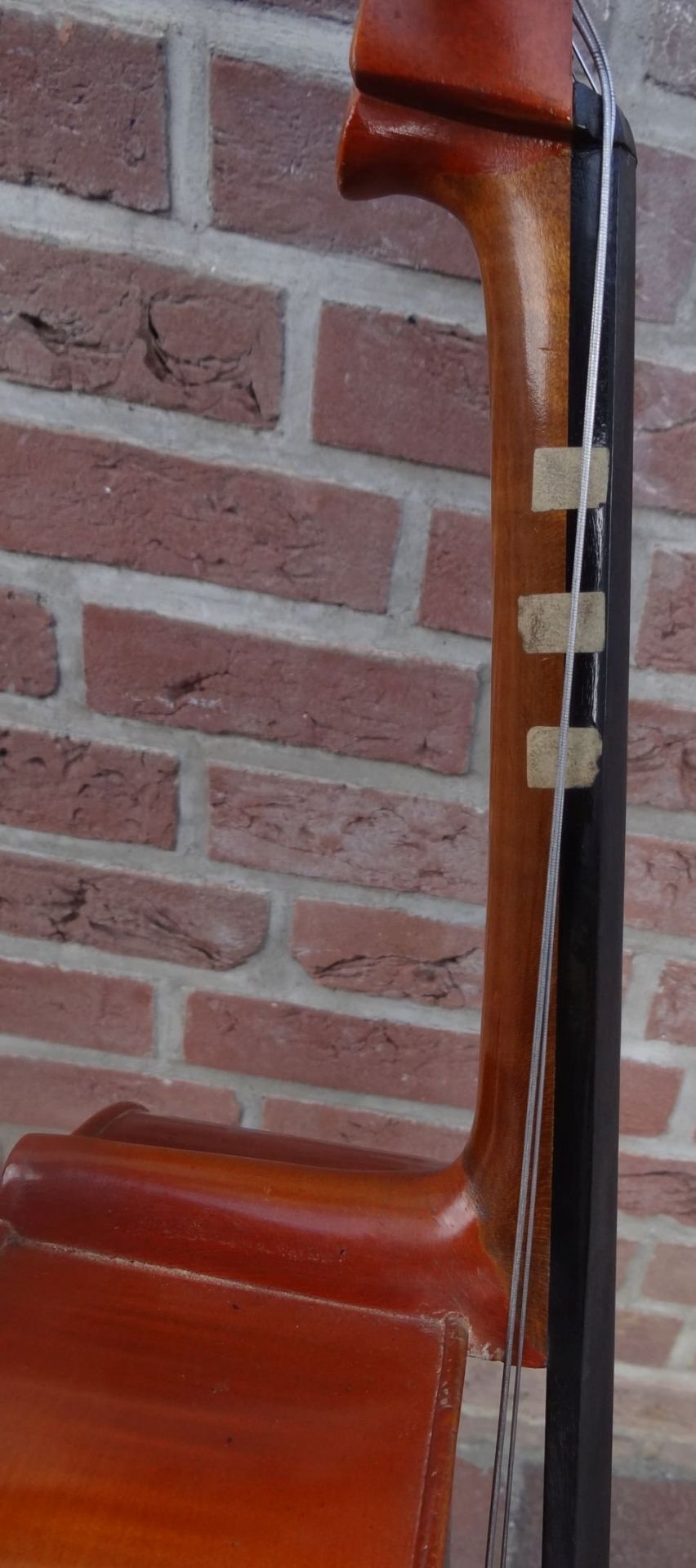 Cello mit Bogen, Alters-u. Gebrauchsspuren, H-130 cm, - Bild 7 aus 10