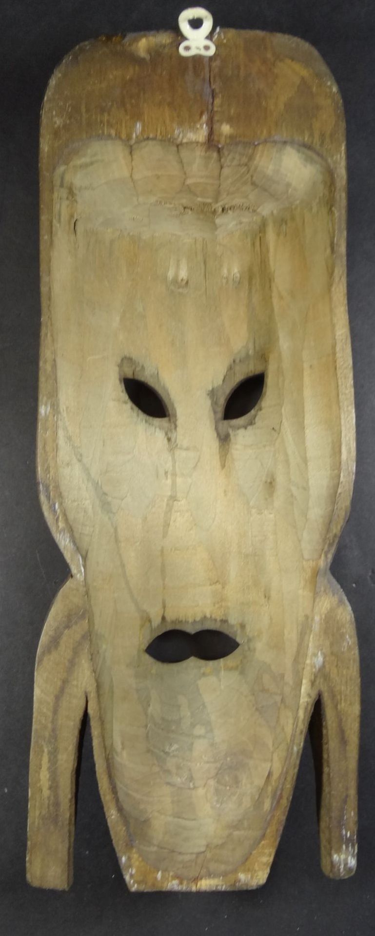 Holzmaske, Herkunft?, 34x13 cm - Bild 4 aus 4