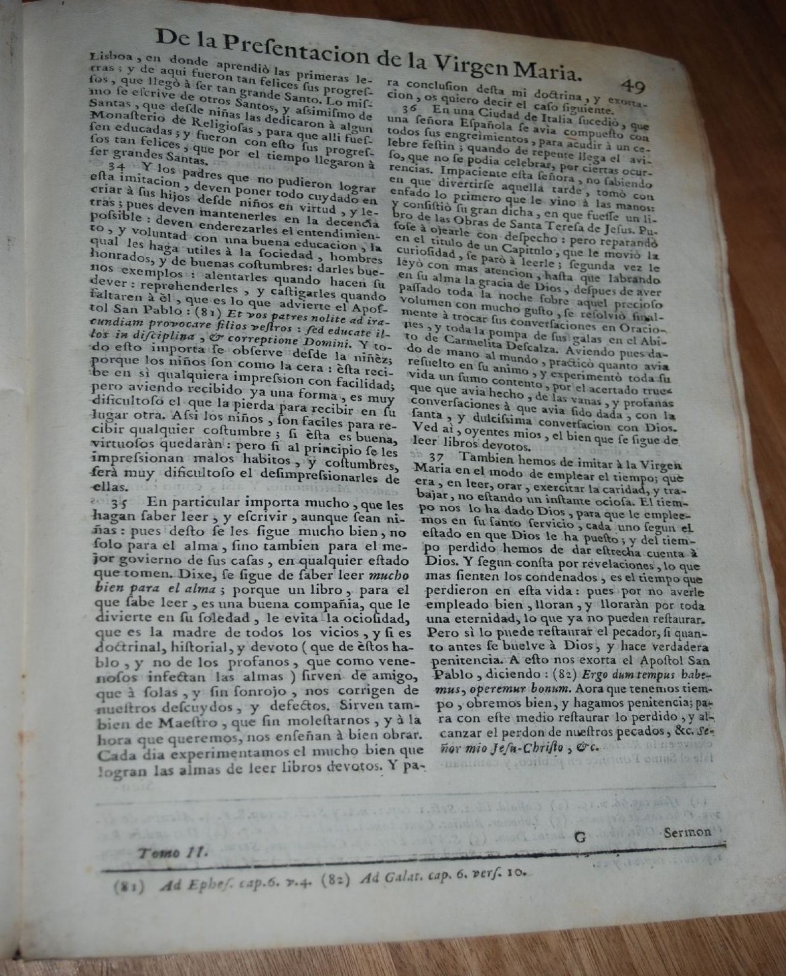 clarin evangelico panegyrico..Barcelona 1753, spanisch, PP, tw. Bindung lose, mit Wurmschäden - Bild 4 aus 9