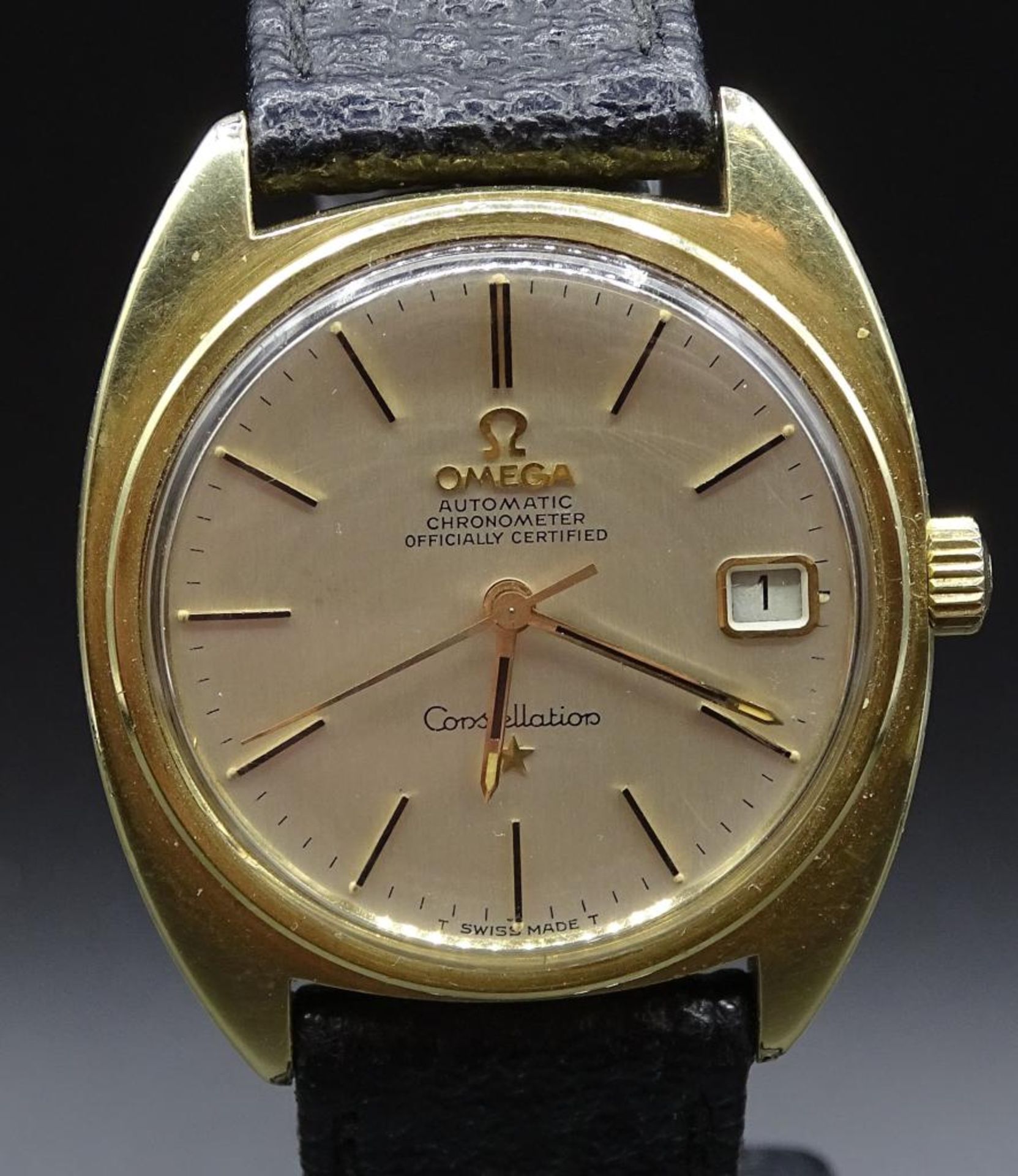 Vintage HAU" OMEGA Constellation",automatic,Chronometer,Schweiz,Werk läuft,Gehäuse 39x34m - Bild 3 aus 5