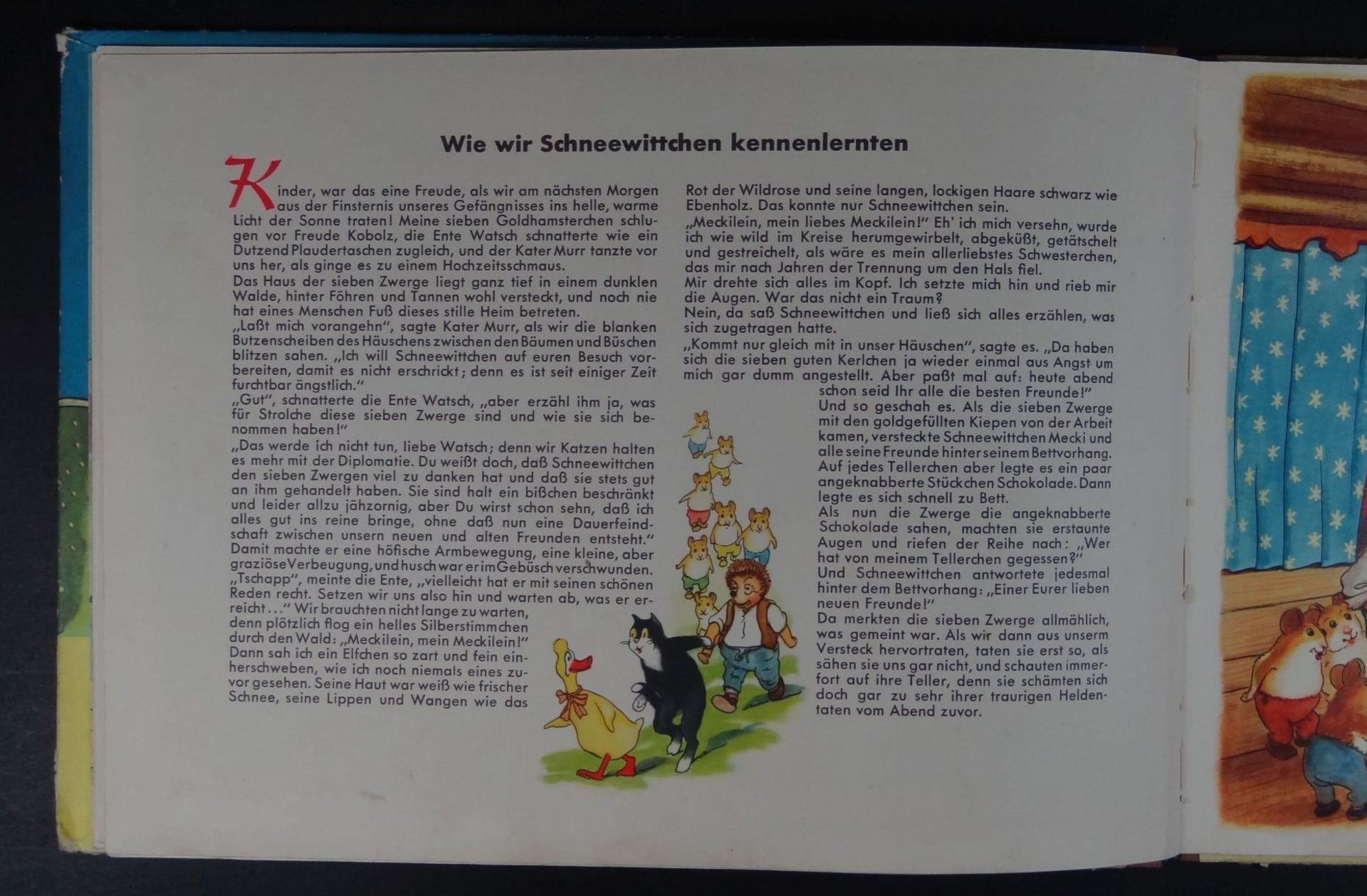 altes Bilderbuch "Mecki bei den 7 Zwergen" 1953 - Bild 4 aus 7