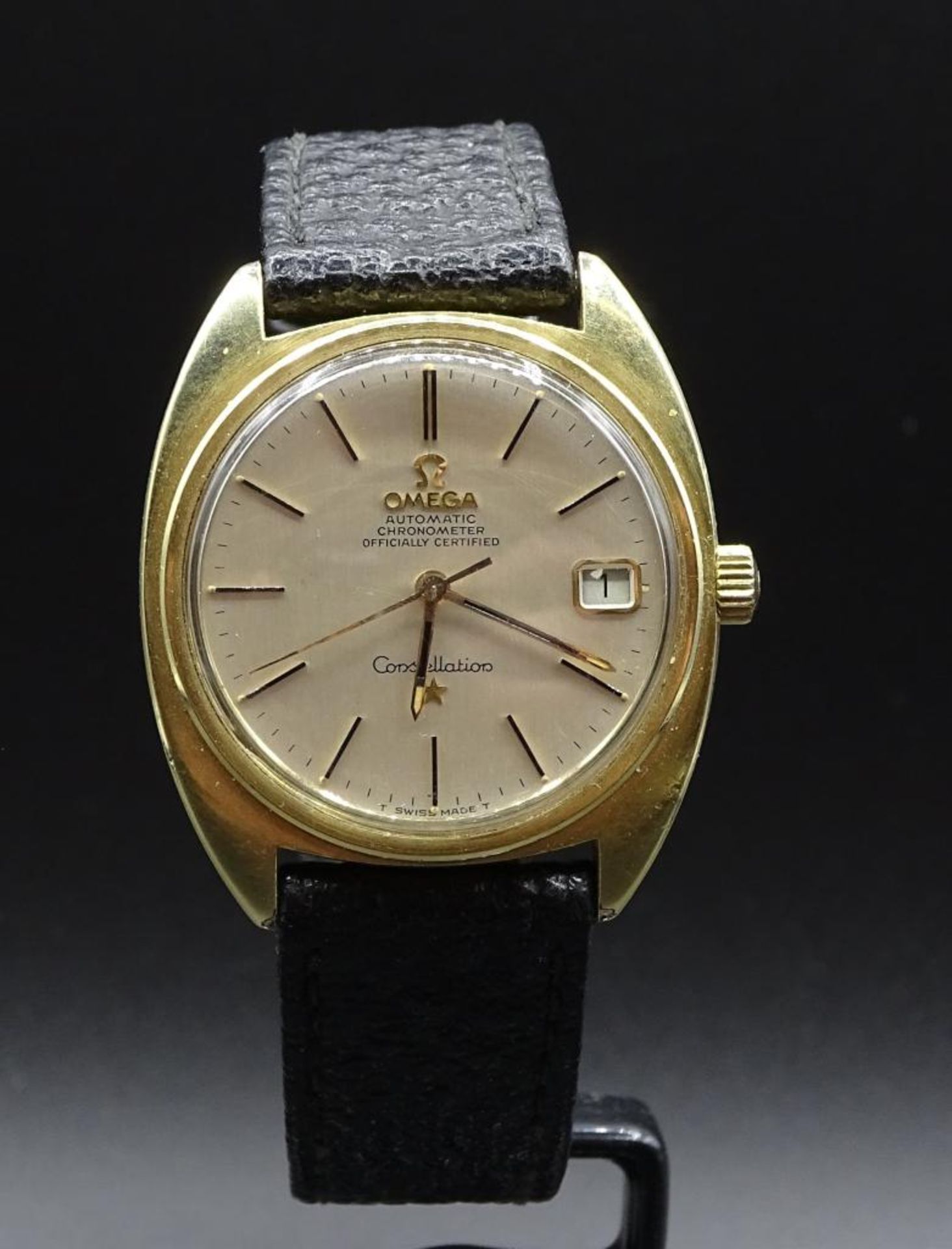 Vintage HAU" OMEGA Constellation",automatic,Chronometer,Schweiz,Werk läuft,Gehäuse 39x34m - Bild 2 aus 5