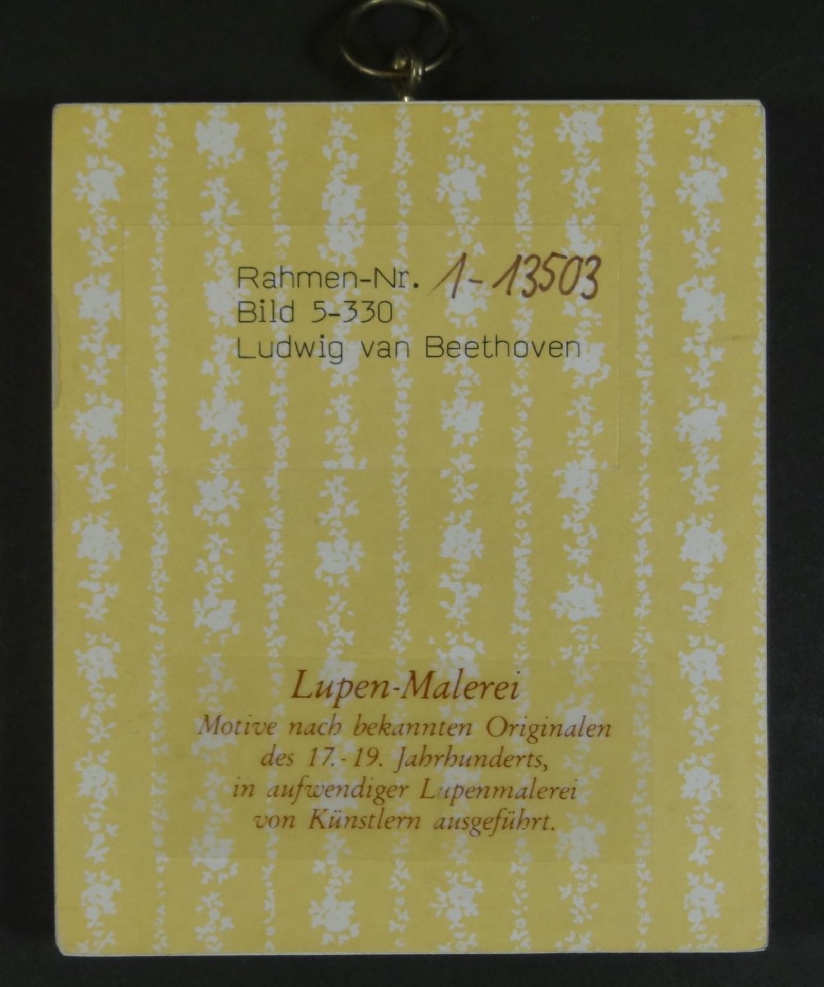 Miniaturportait "L. van Beethoven", 10x8,5 cm - Bild 4 aus 4