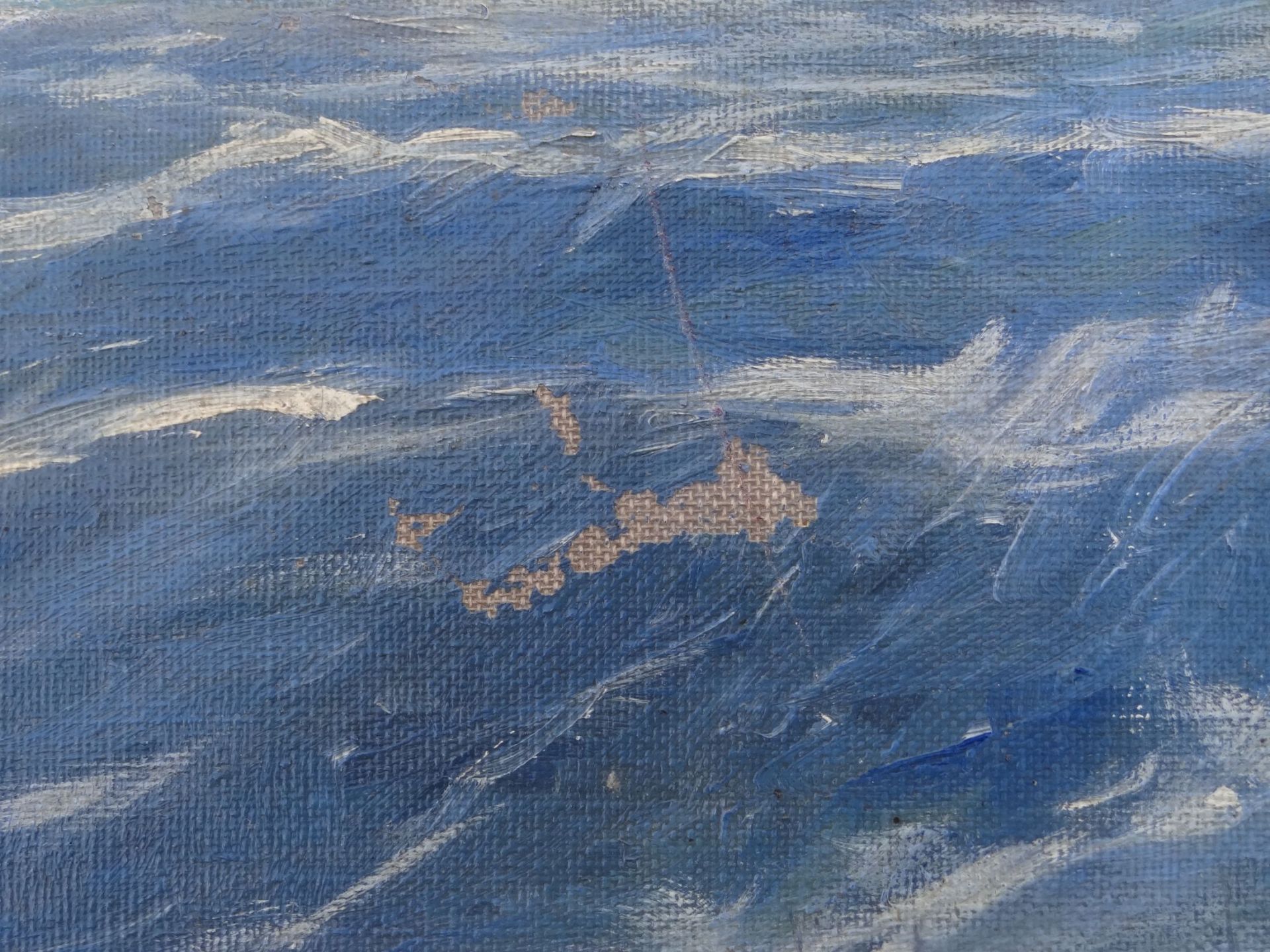 Schindler, 1939 "Segelschiff", Öl/Leinen, gerahmt, RG 51x71 c - Bild 4 aus 6