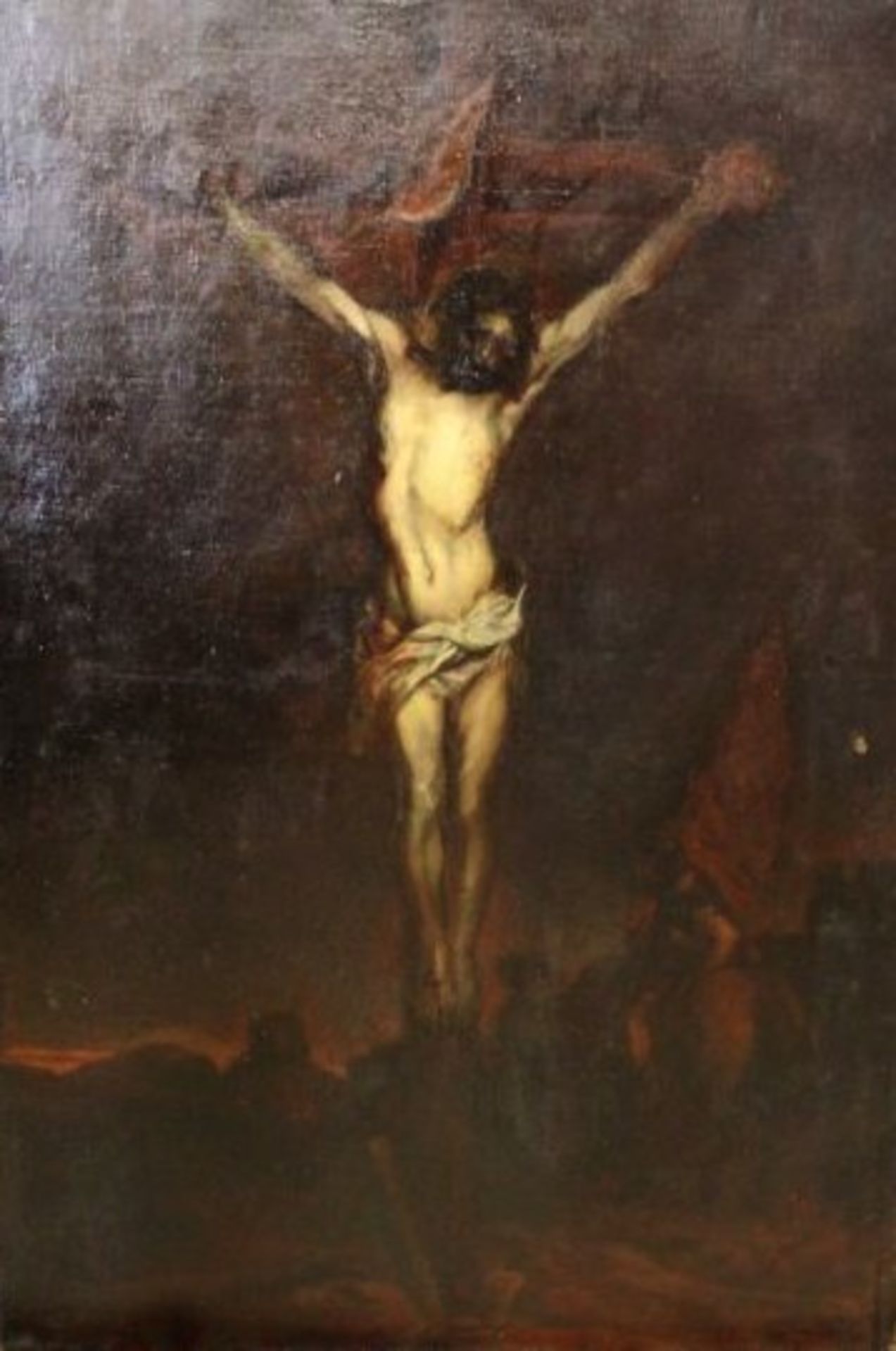 Max HEIN-NEUFELDT (1874-1953), Christus am Kreuz, Kopie nach van Dyck, datiert 1901, Öl/Leinwand, 1x